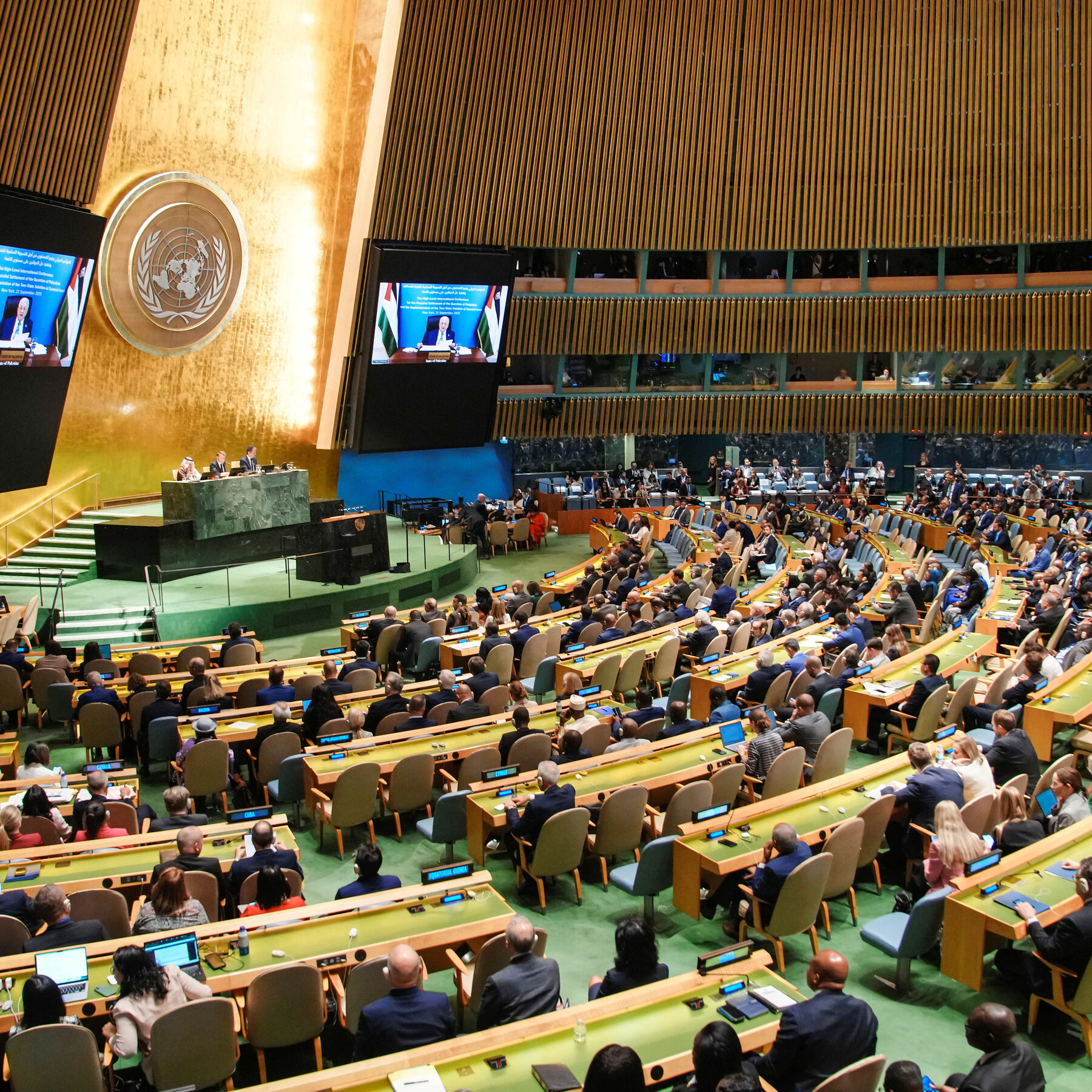 Live Updates: France Recognizes Palestinian Statehood at U.N. Summit