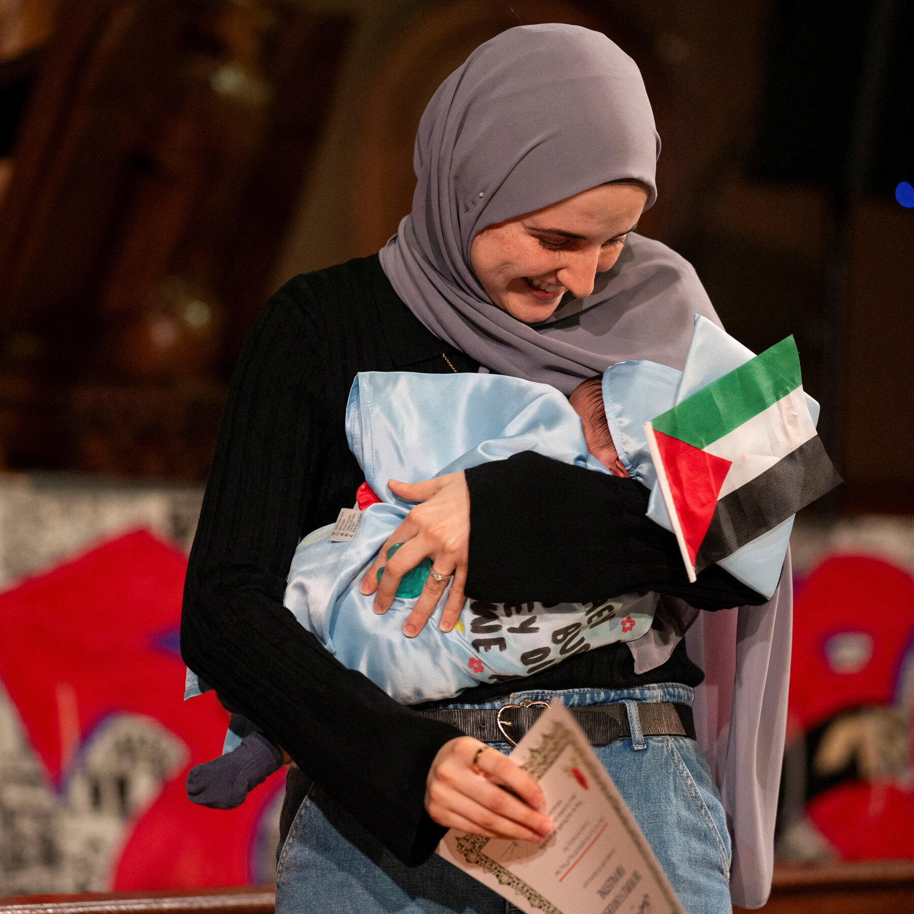 Mahmoud Khalil Meets With Infant Son Before Immigration Hearing