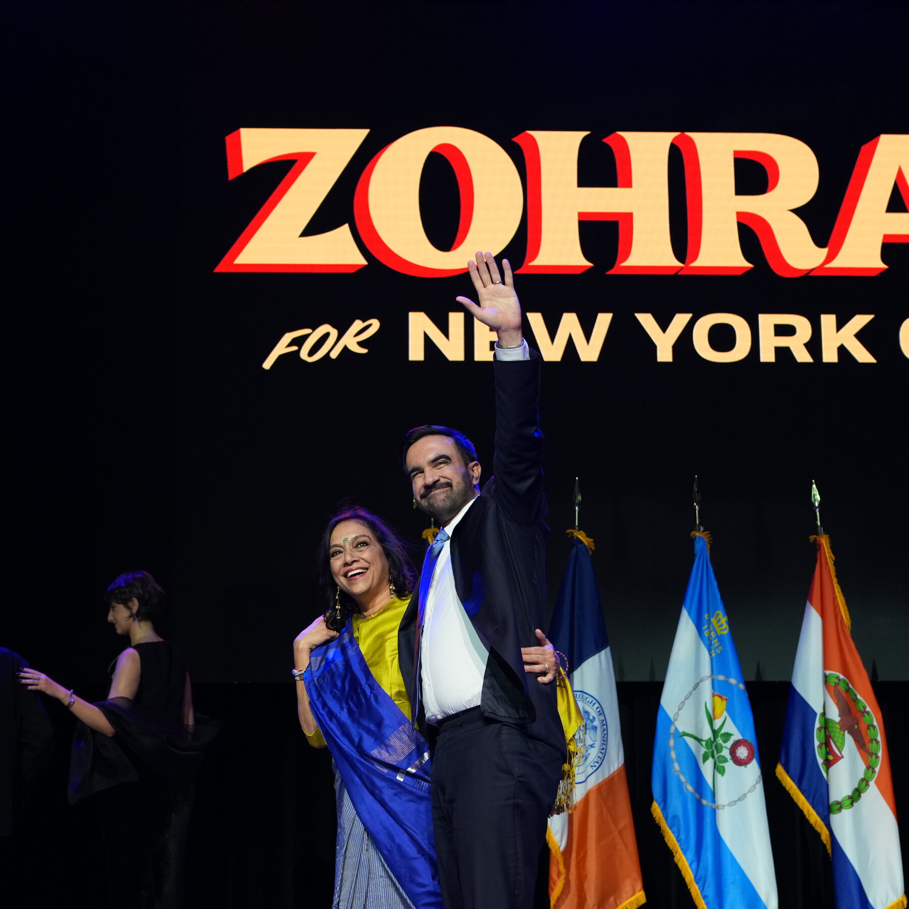 Mamdani Walks Offstage to Bollywood Song After Victory Speech