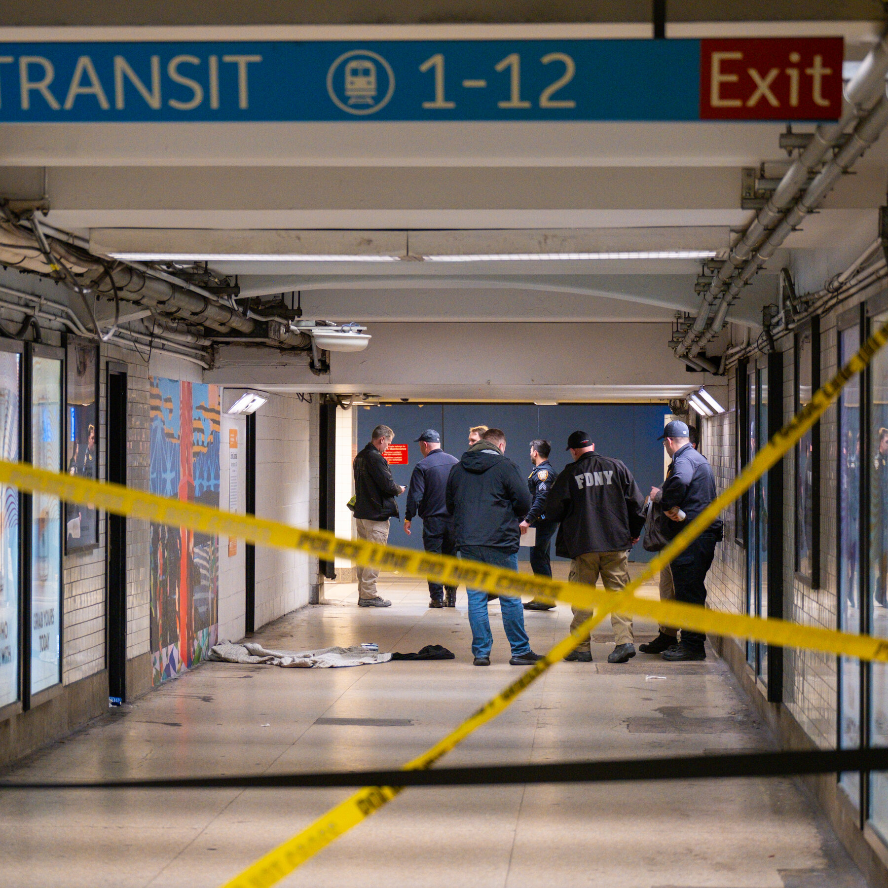 Man Found With Burns at Penn Station Is Taken to Hospital, Police Say