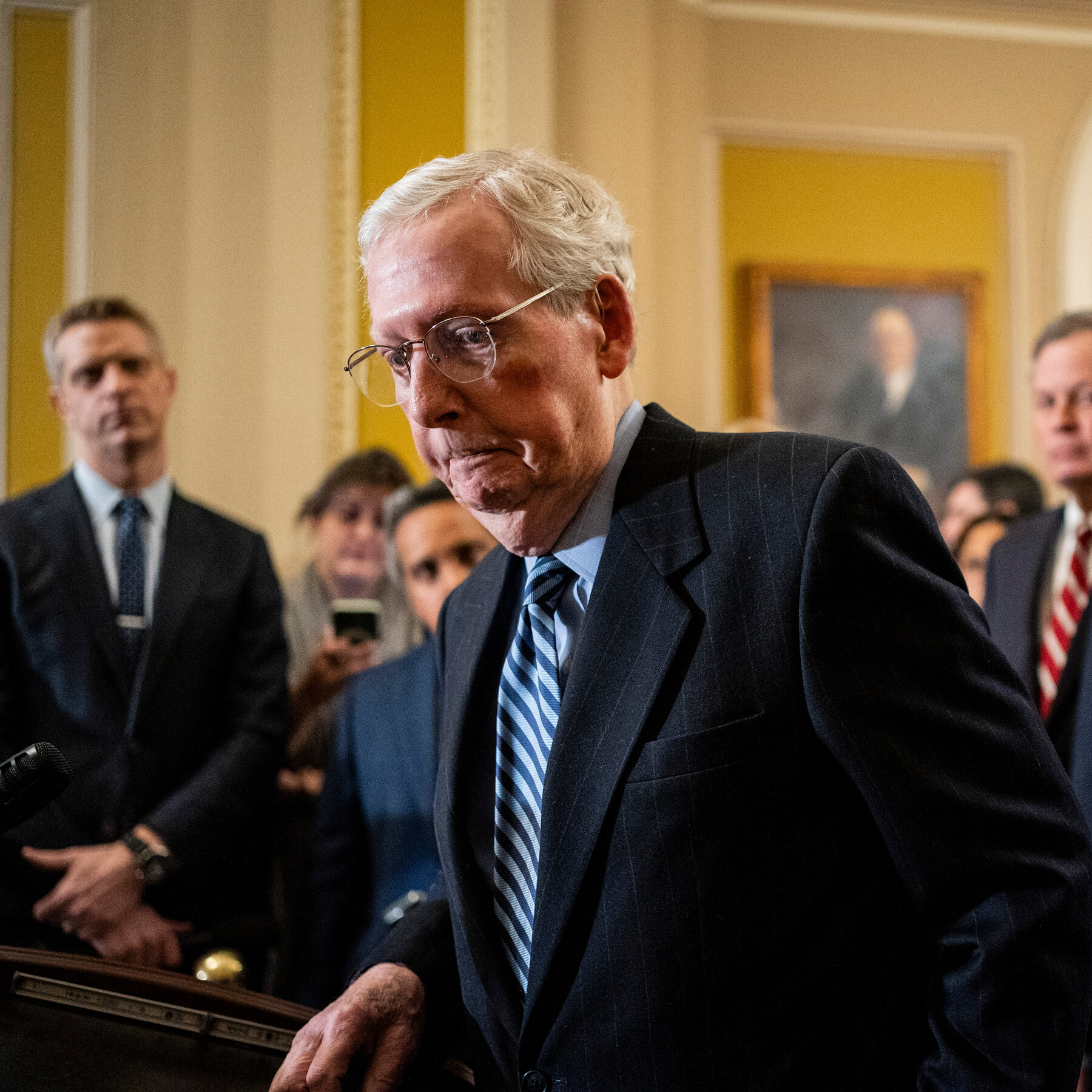 McConnell Sprained Wrist During a Fall but Is ‘Fine’