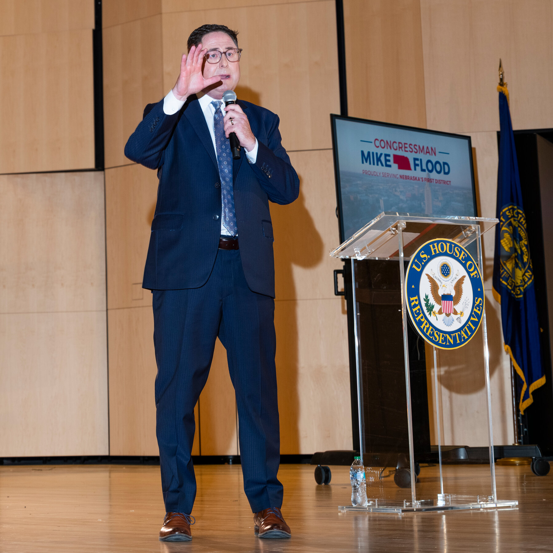 Mike Flood Heckled at Town Hall Over Trump’s Domestic Policy Bill