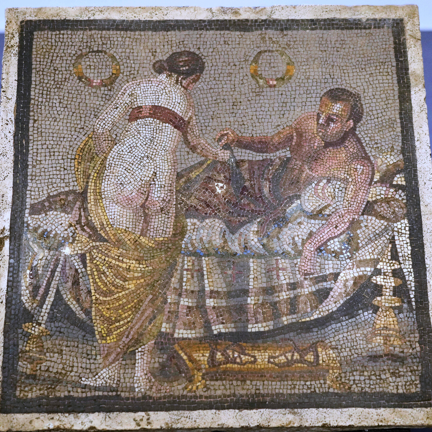 Mosaic of Lovers, Taken by Nazi Officer, Is Returned to Pompeii