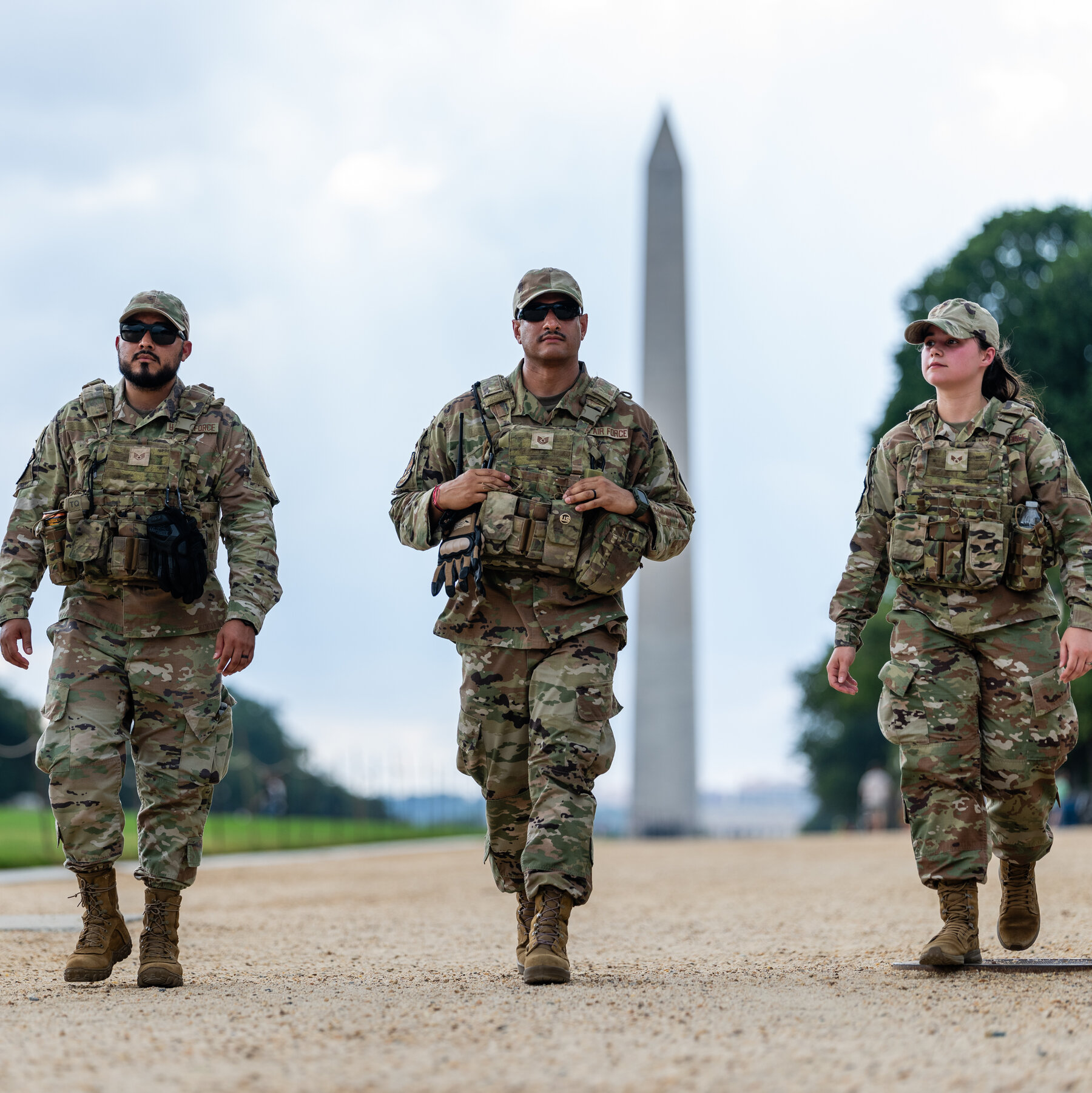 National Guard Detained Man Who Assaulted a Park Police Officer, Authorities Say