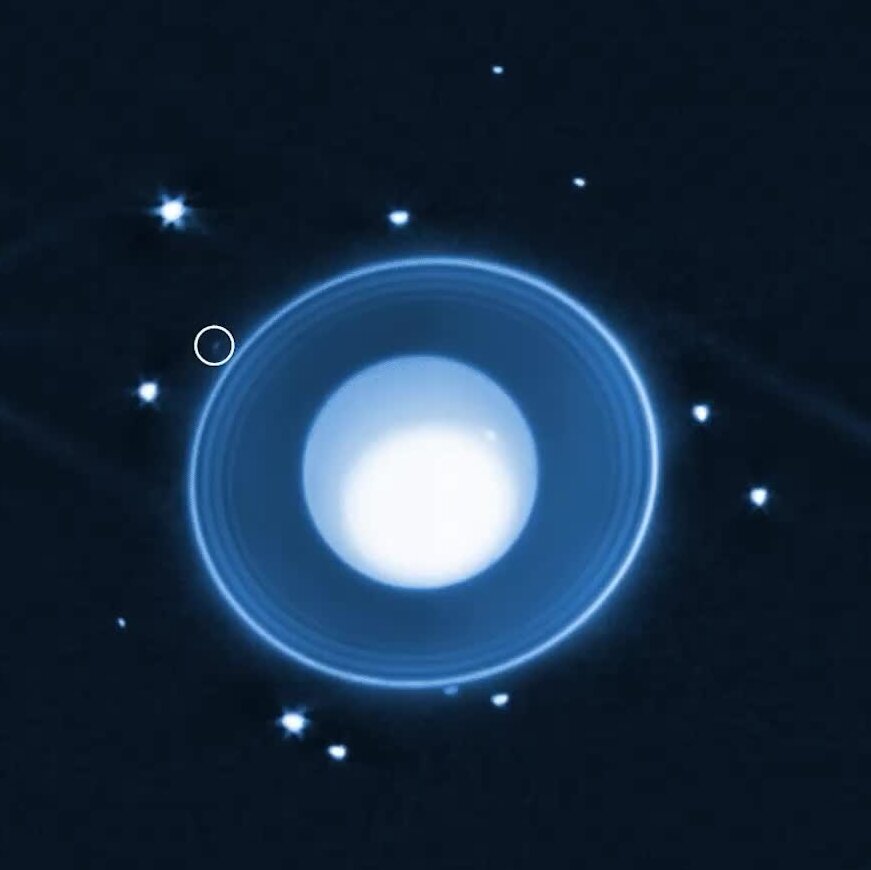 Newly Discovered Moon Around Uranus Was Hiding Outside Its Rings