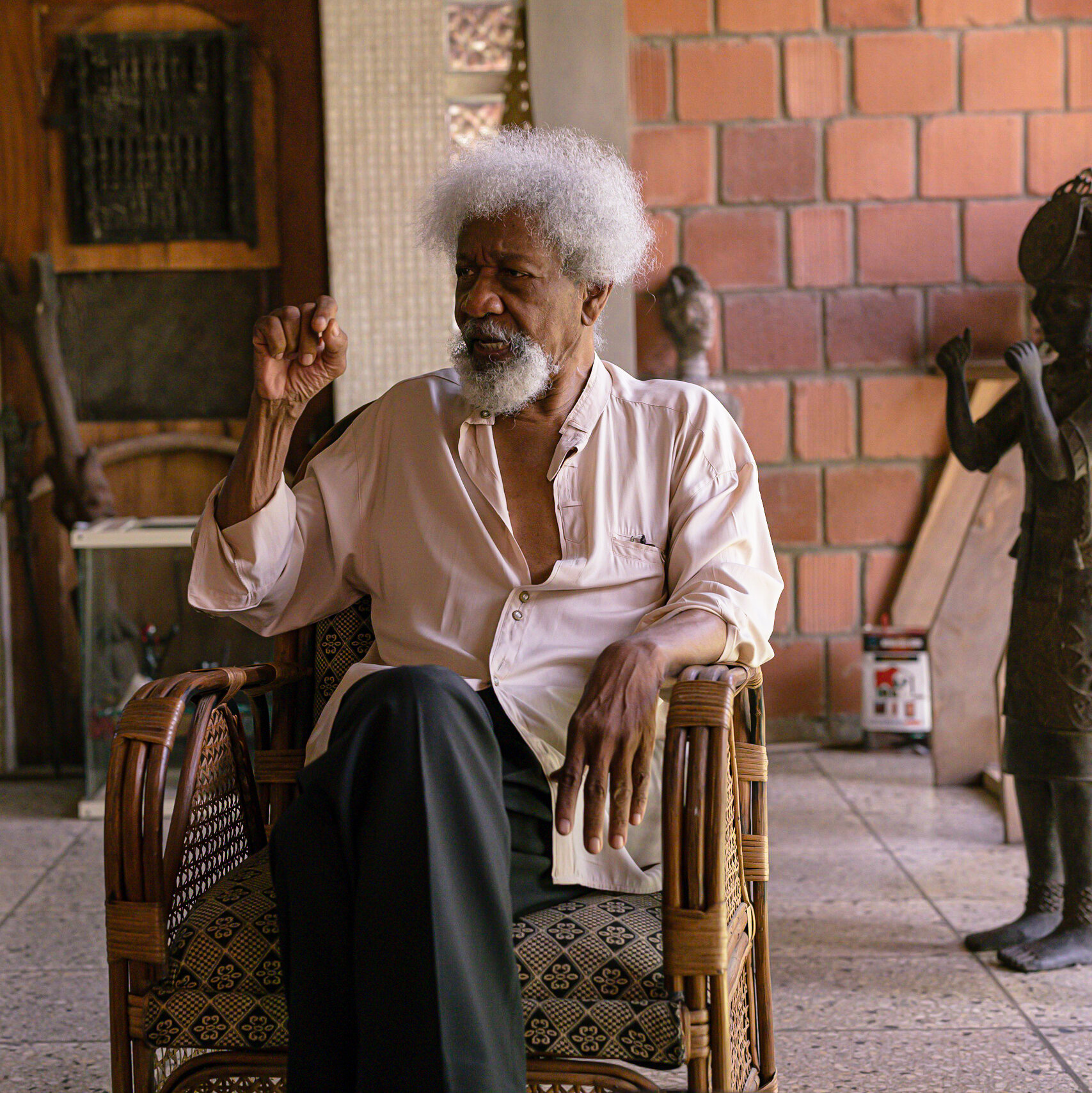 Nobel Prize Winner Wole Soyinka Says the U.S. Revoked His Visa