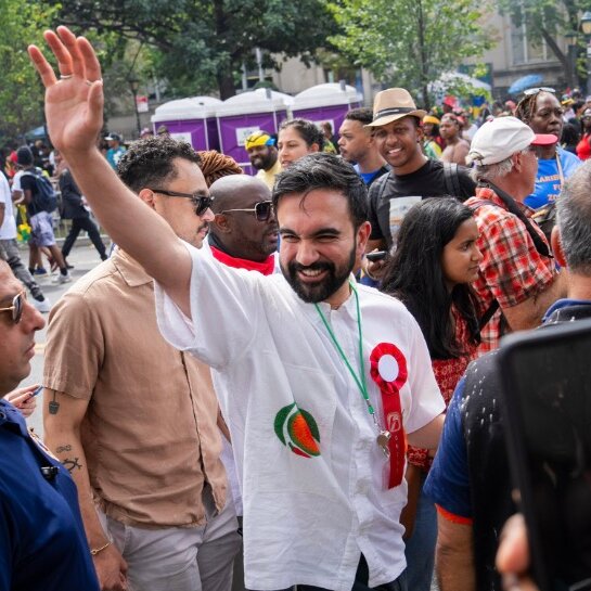 N.Y.C. Mayoral Rivals Make a Pivotal Stop at West Indian Day Parade