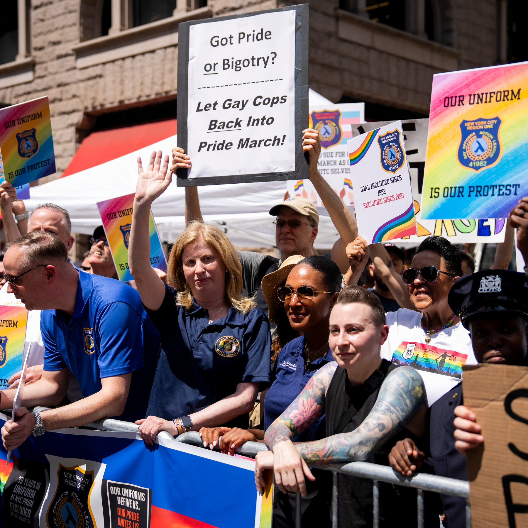 NYPD Officers Protest NYC Pride After Being Barred From Marching With Guns