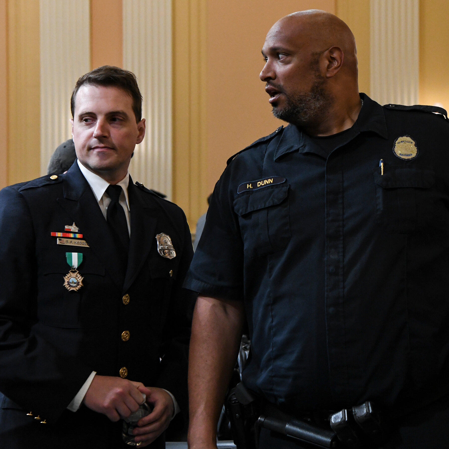 Officer Beaten by the Jan. 6 Mob on Is On Duty Again, This Time to Protect Trump