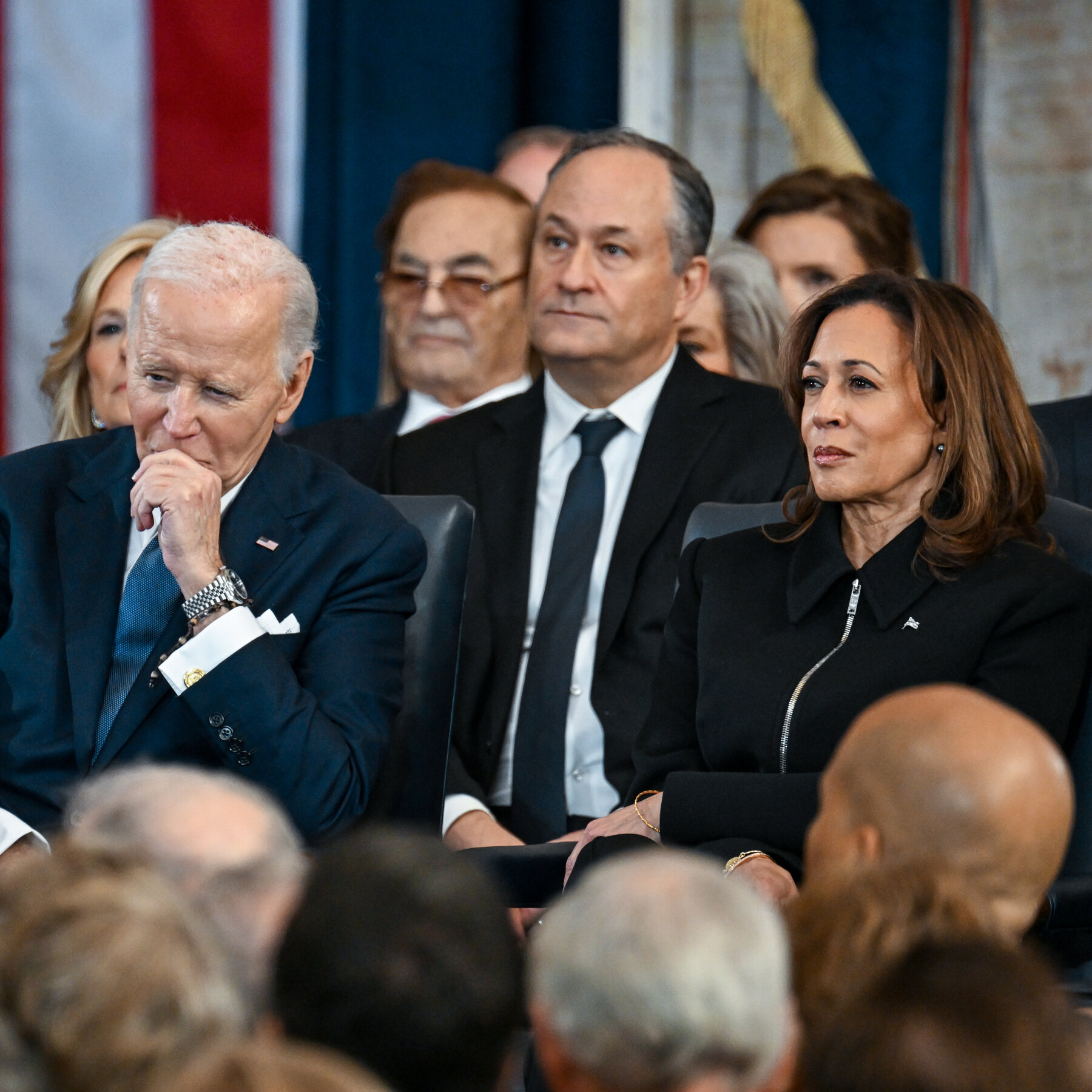 Packed In for Trump’s Indoor Inauguration, Awkwardness Abounds