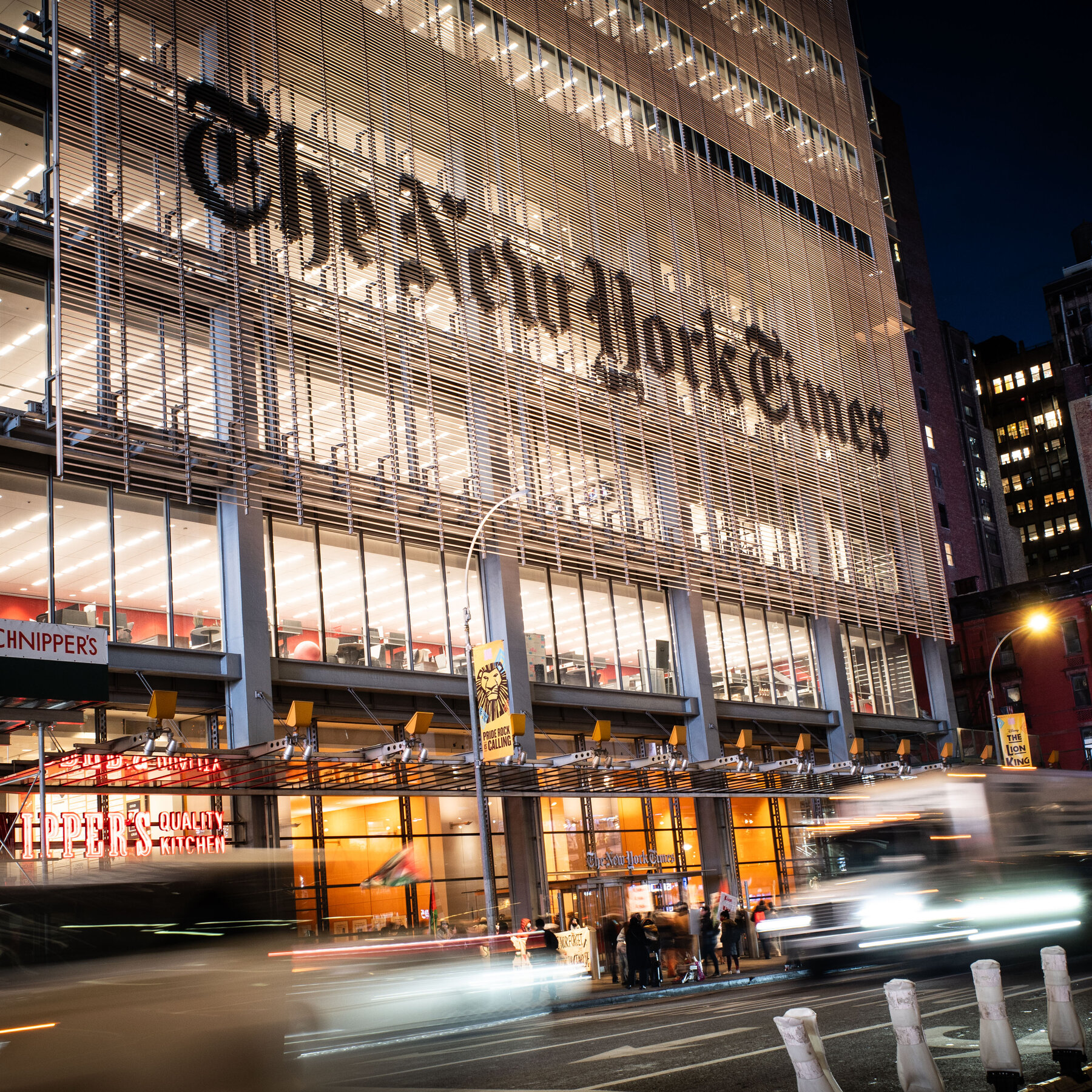 Police Arrest 3 in Vandalism of New York Times Building