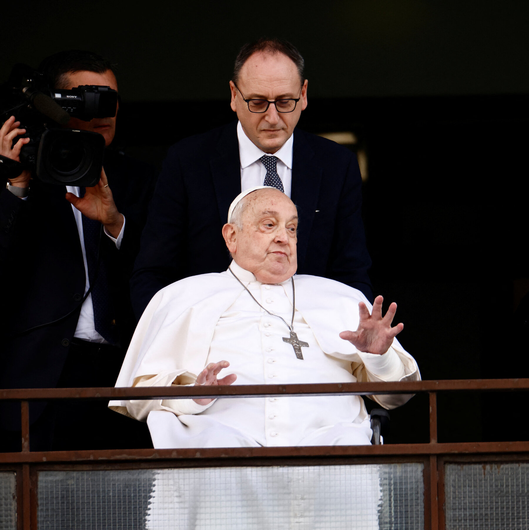 Pope Francis Makes Public Appearance in Rome