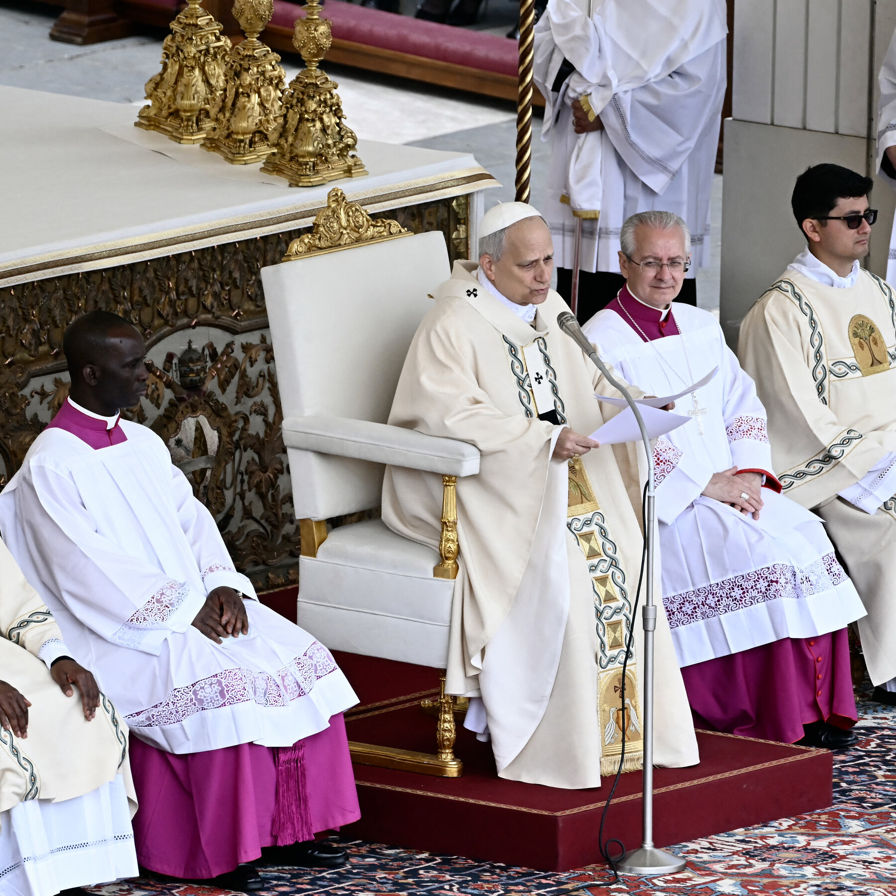 Pope Leo evokes his predecessor with a message of inclusivity and unity.