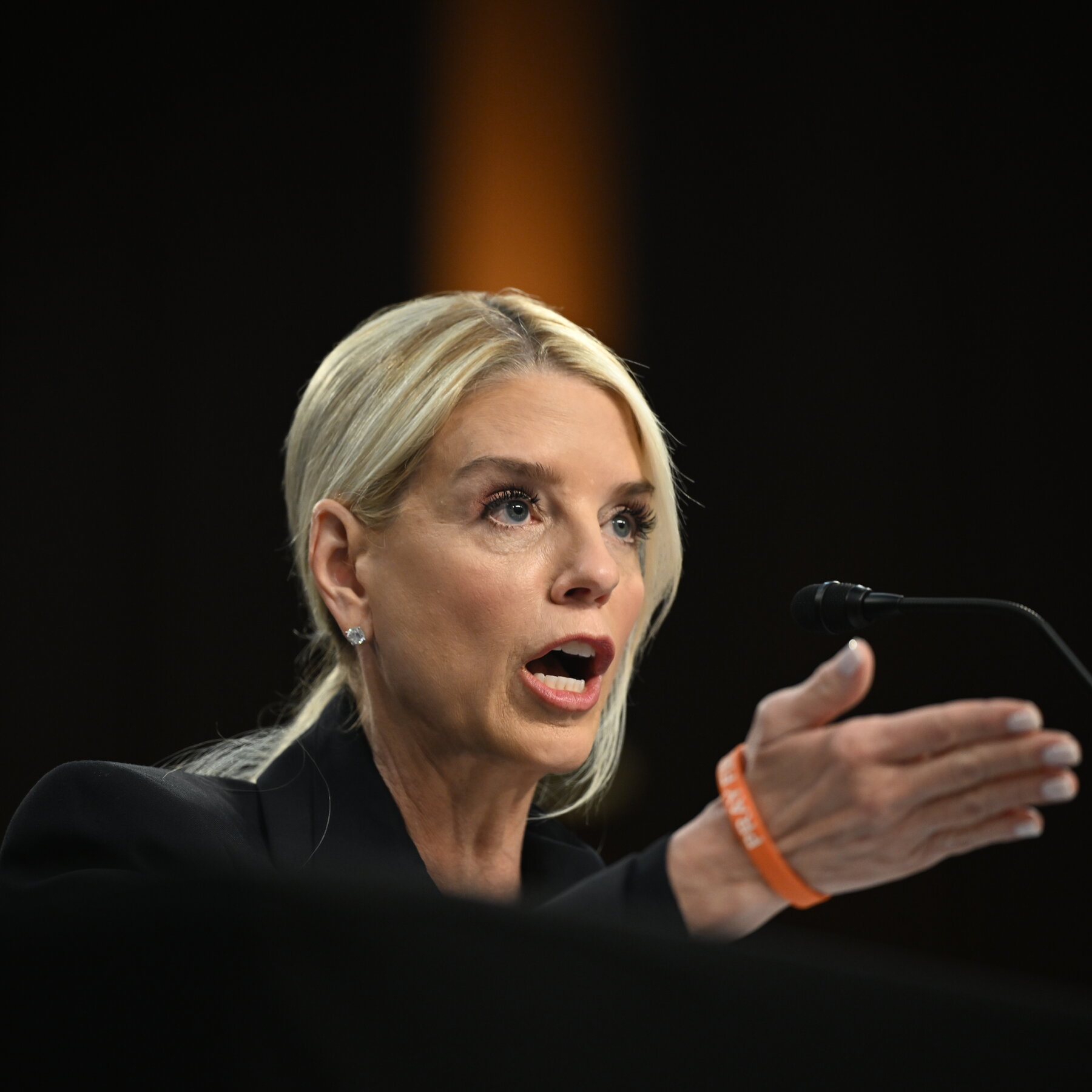 Pressed on Justice Dept. Politicization, Bondi Goes on Attack