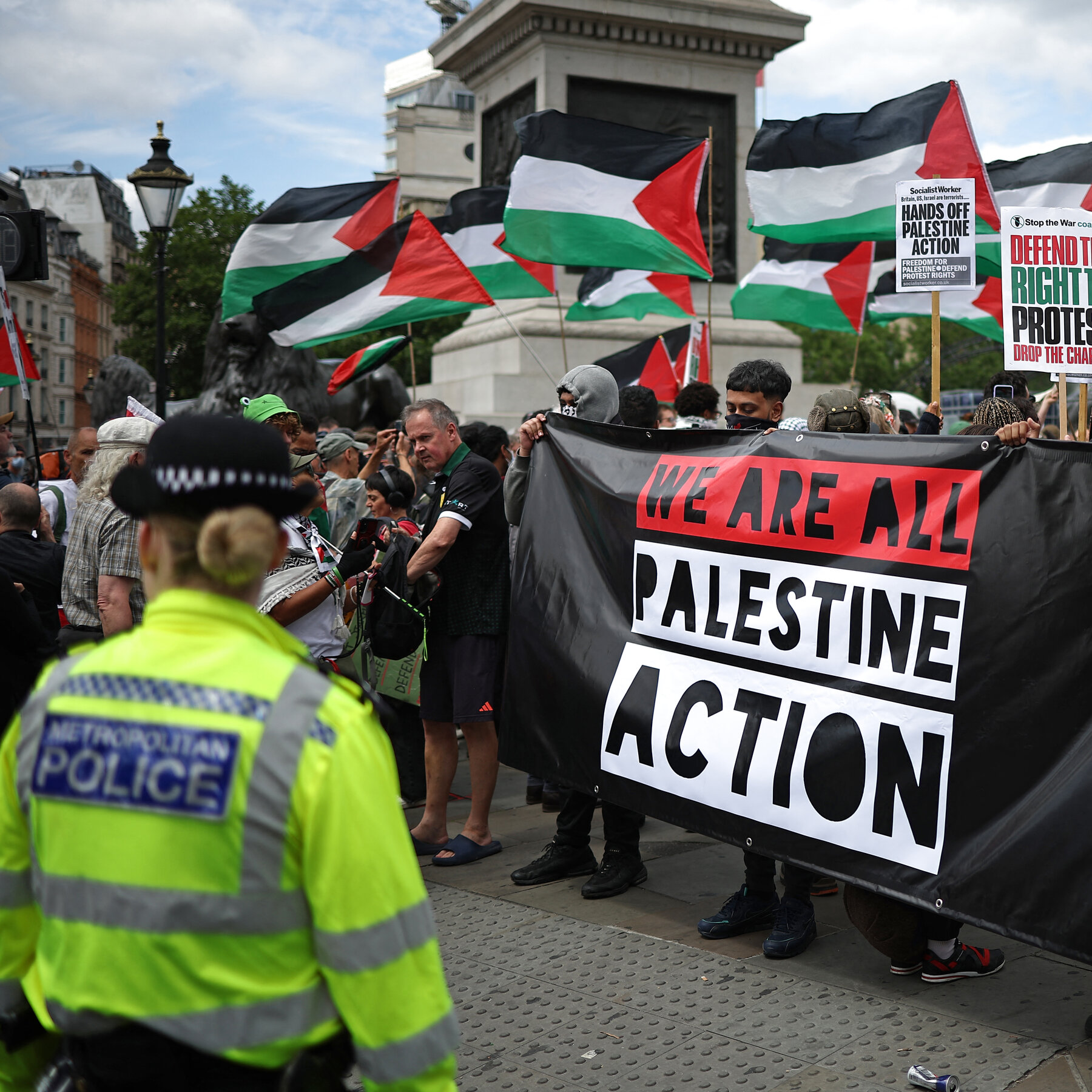 Pro-Palestinian Activists Arrested Under Terrorism Law in U.K. Air Base Break-In