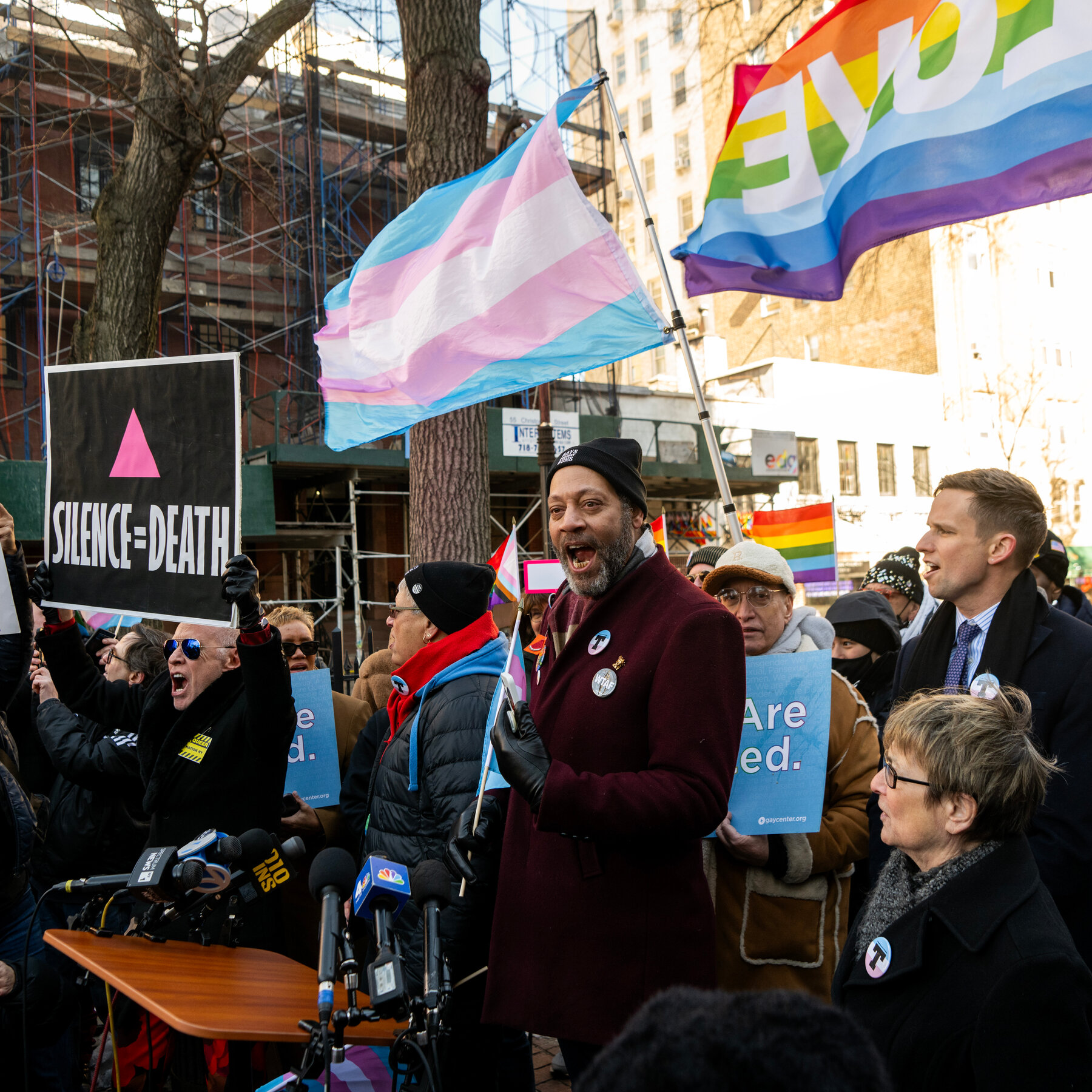 Protesters Rally Against Deletion of ‘Transgender’ on Stonewall Website