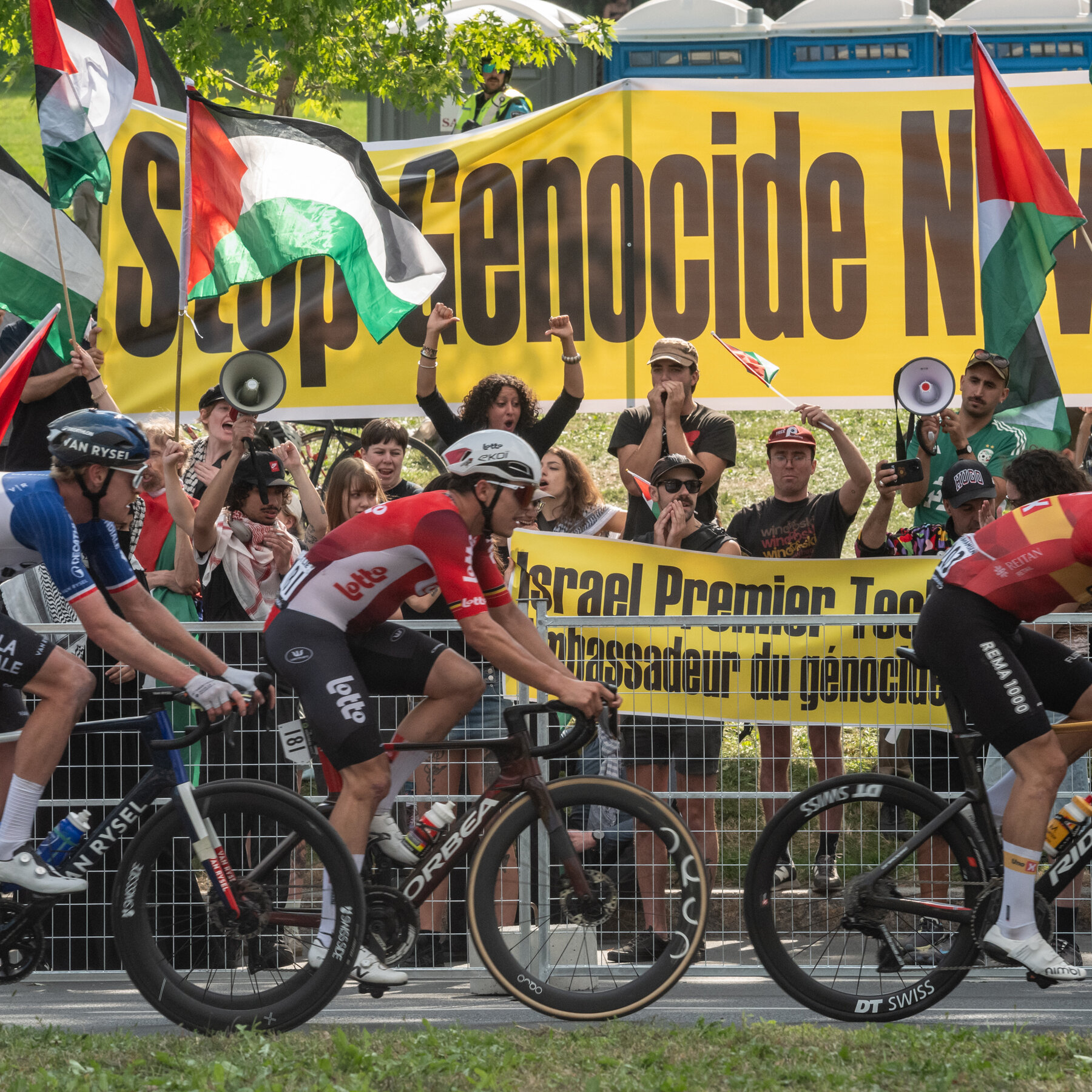 Protests Against an Israeli Cycling Team Shut Down a Major Race