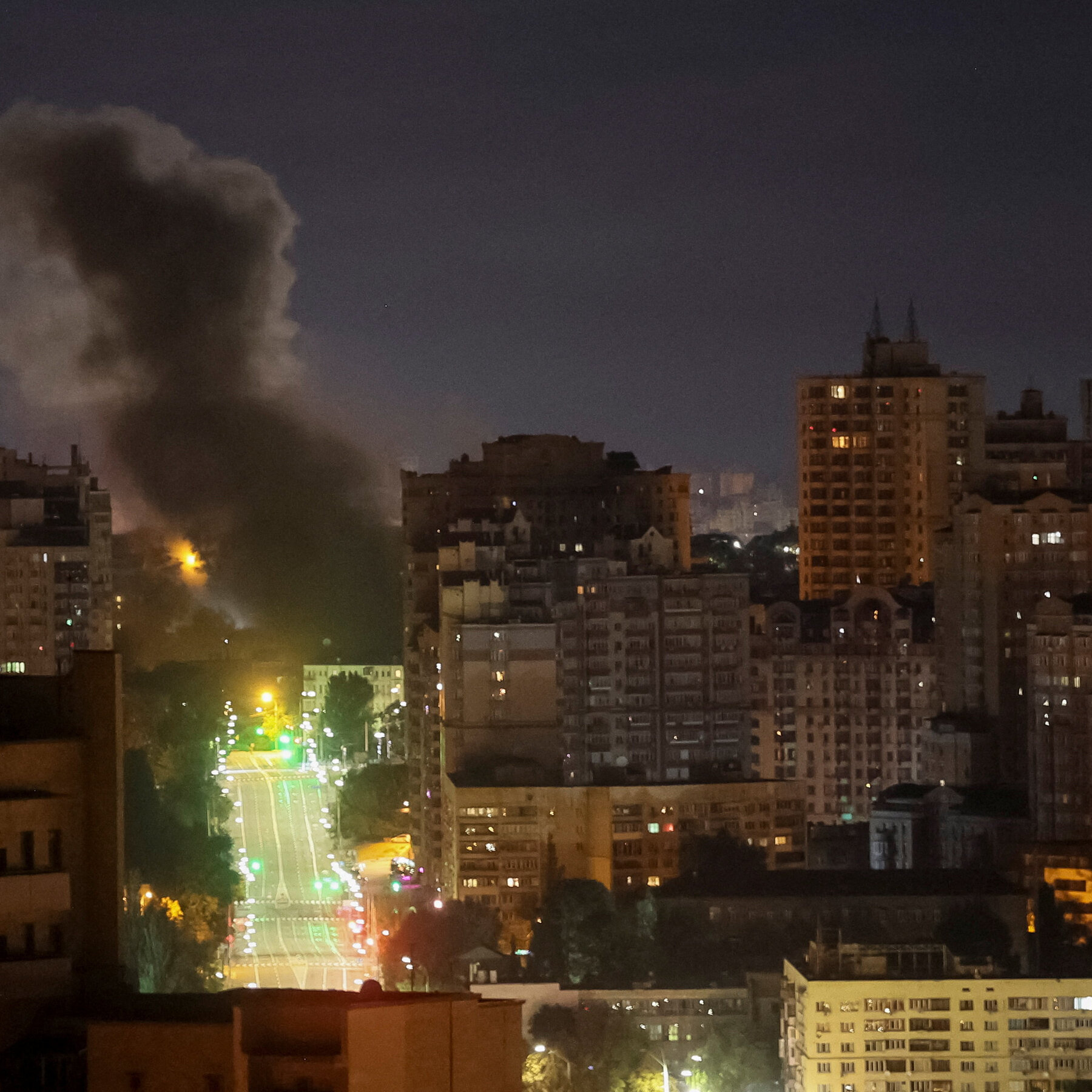 Russian Missile and Drone Attack Kills at Least 4 in Kyiv
