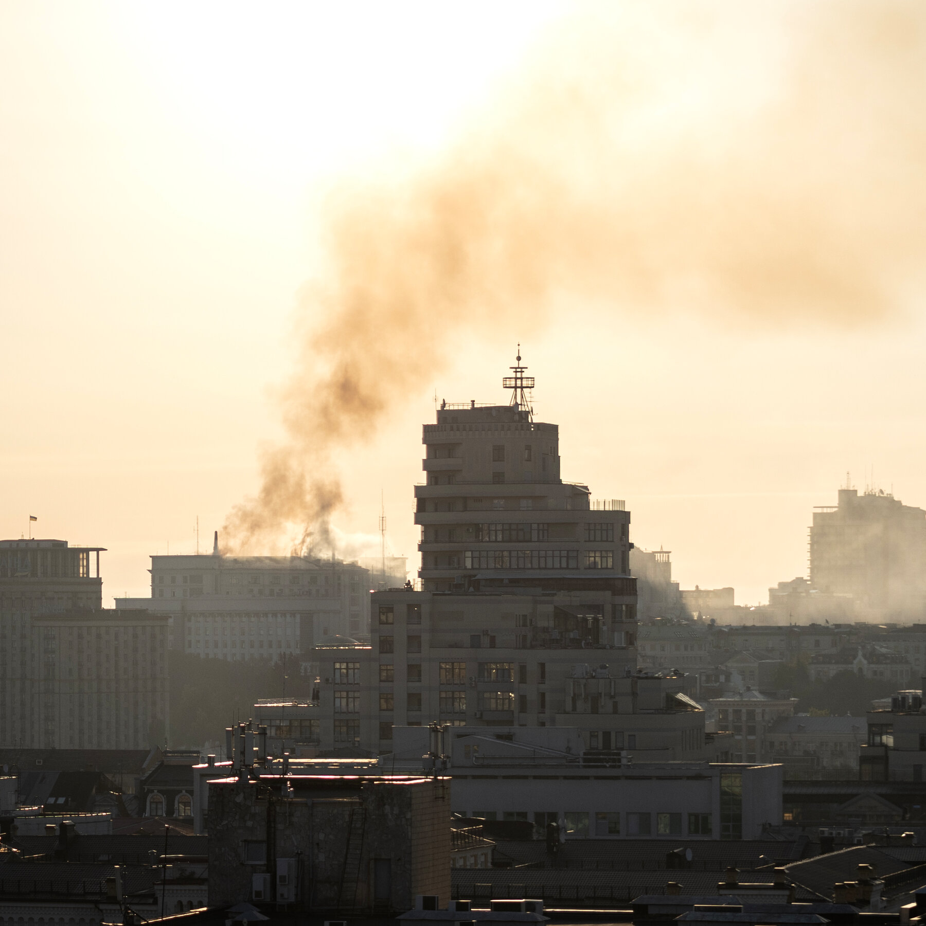 Russian Strike Breaks Through Most Protected Part of Kyiv