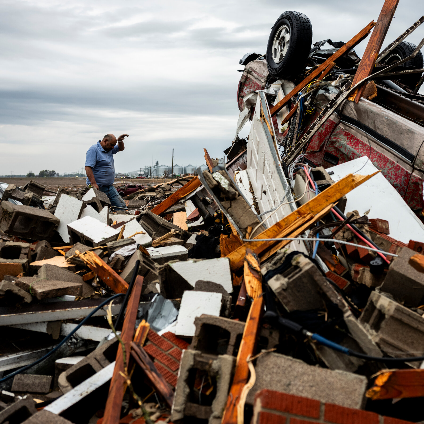 Scenes From States Devastated by a Powerful Storm System
