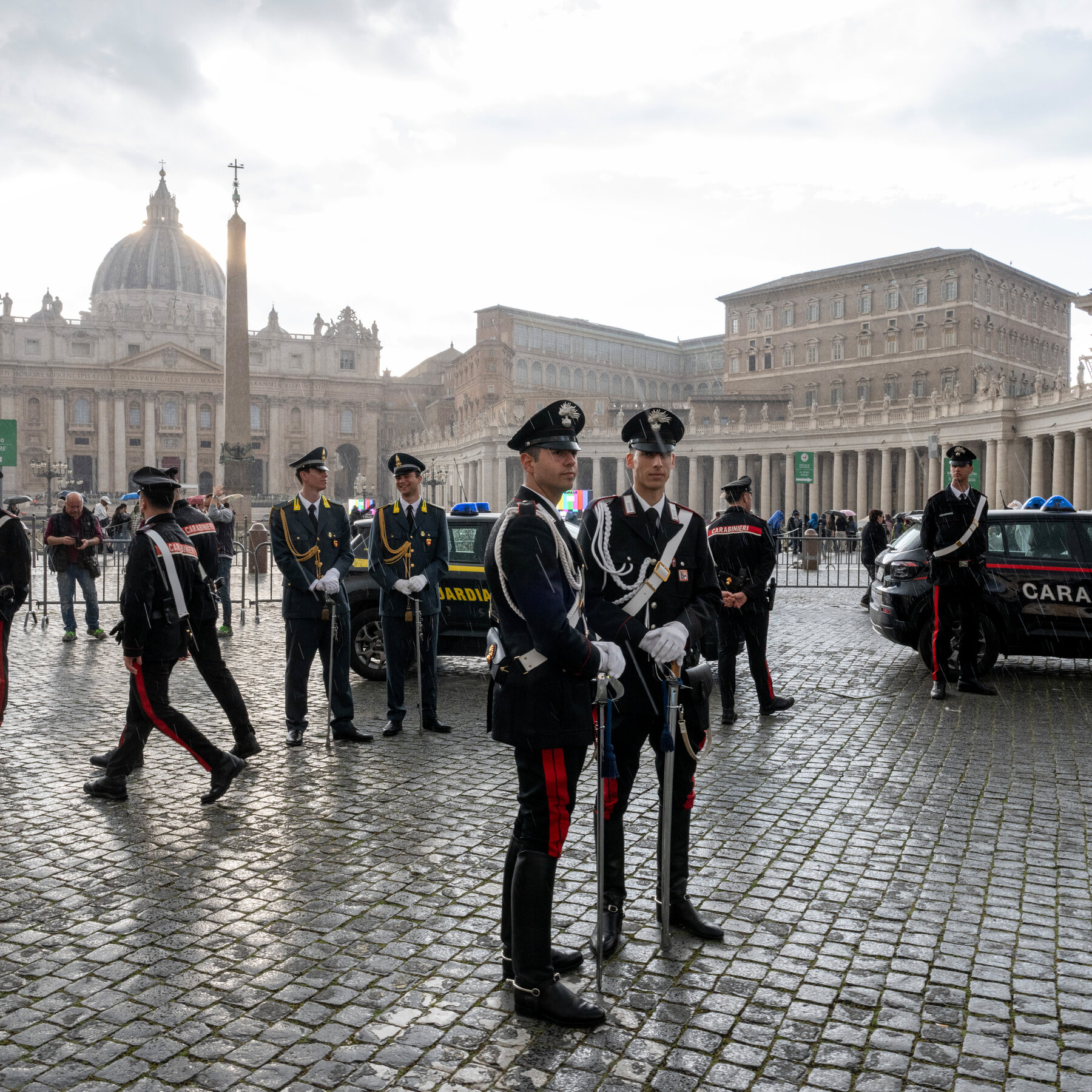 Security is tight at St. Peter’s Square and across Rome.