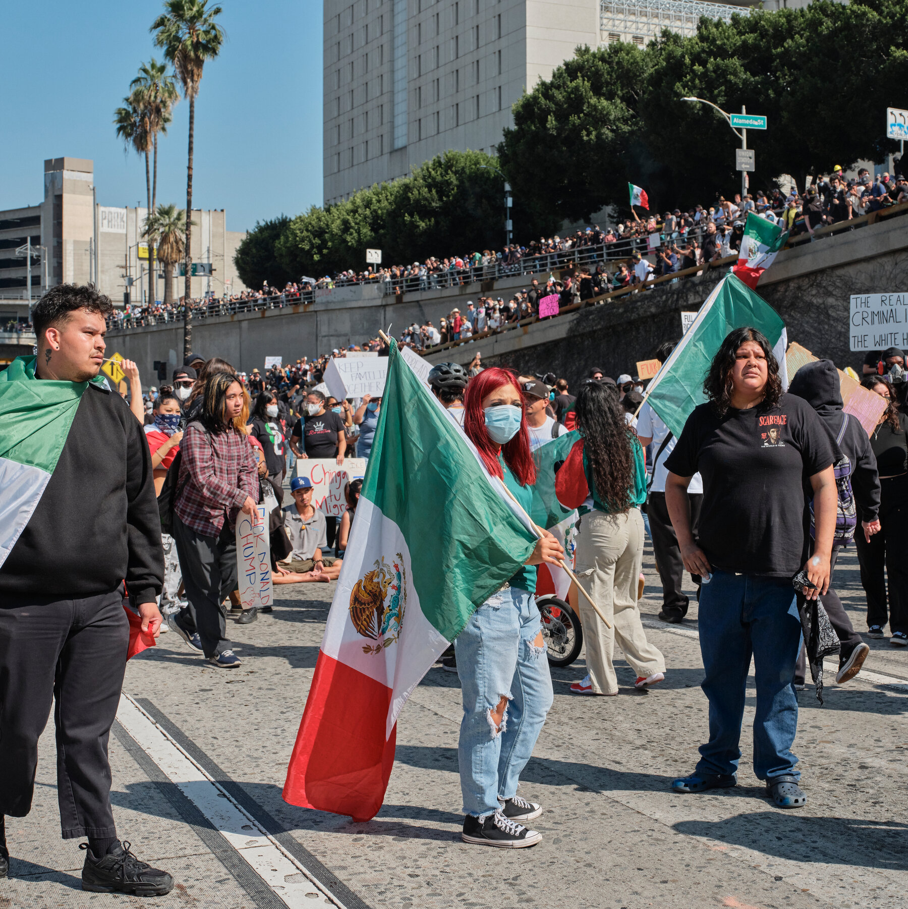 Some L.A. Protesters Are Marching for Neighbors and Family Members