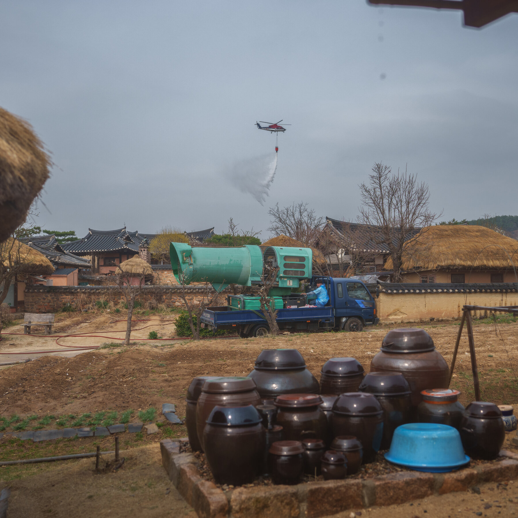 South Korea Wildfires Raze Ancient Temples, Force Evacuations
