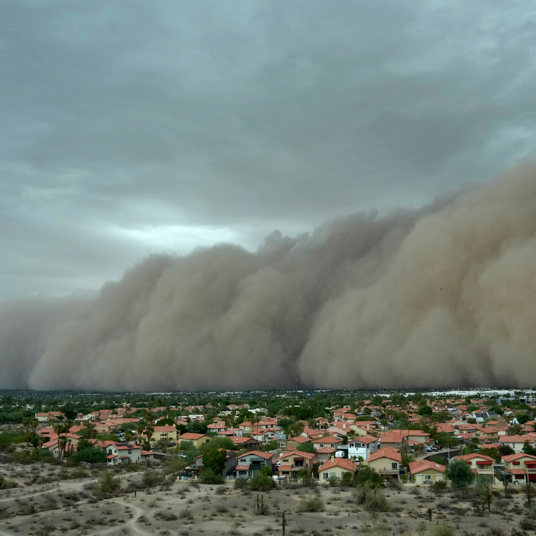 Southwest Monsoon Brings Dust Storms and Rain