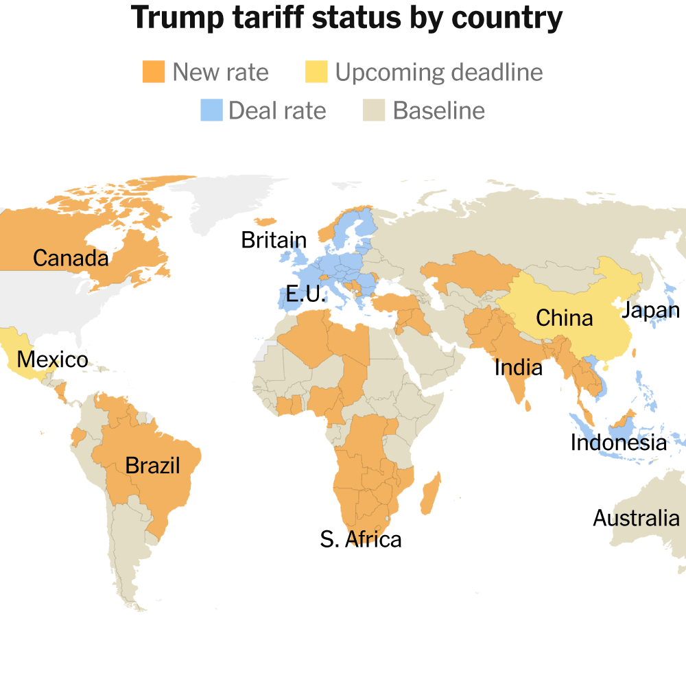 Staggering U.S. Tariffs Begin as Trump Widens Trade War