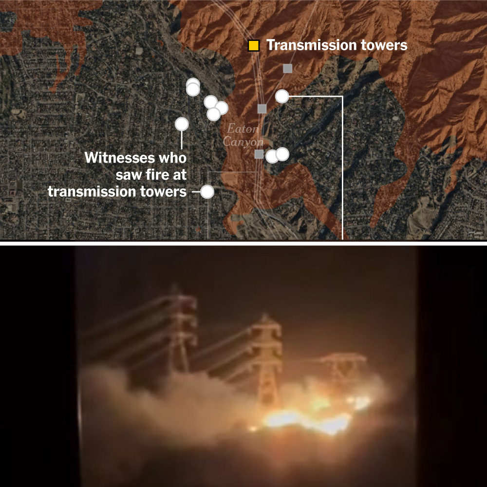 Start of Eaton Fire Focus Attention on Southern California Edison