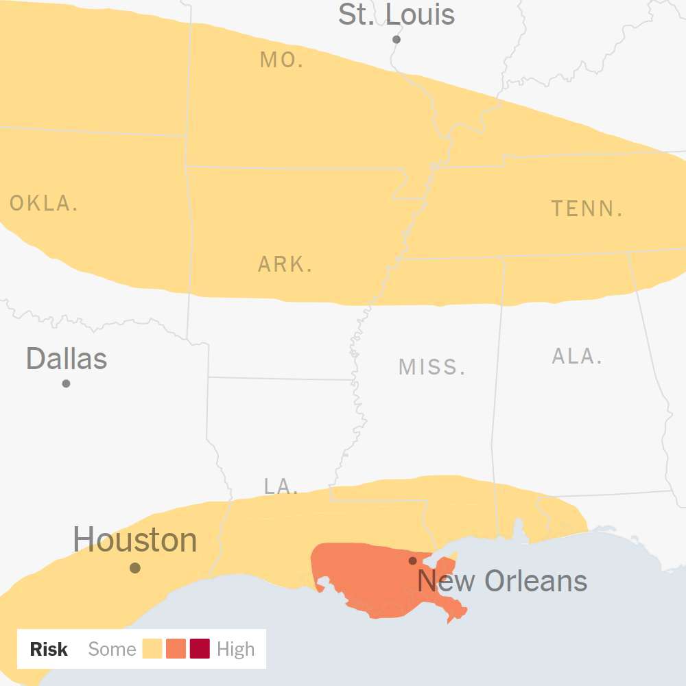 Storms Bring More Rain to New Orleans and Across the South