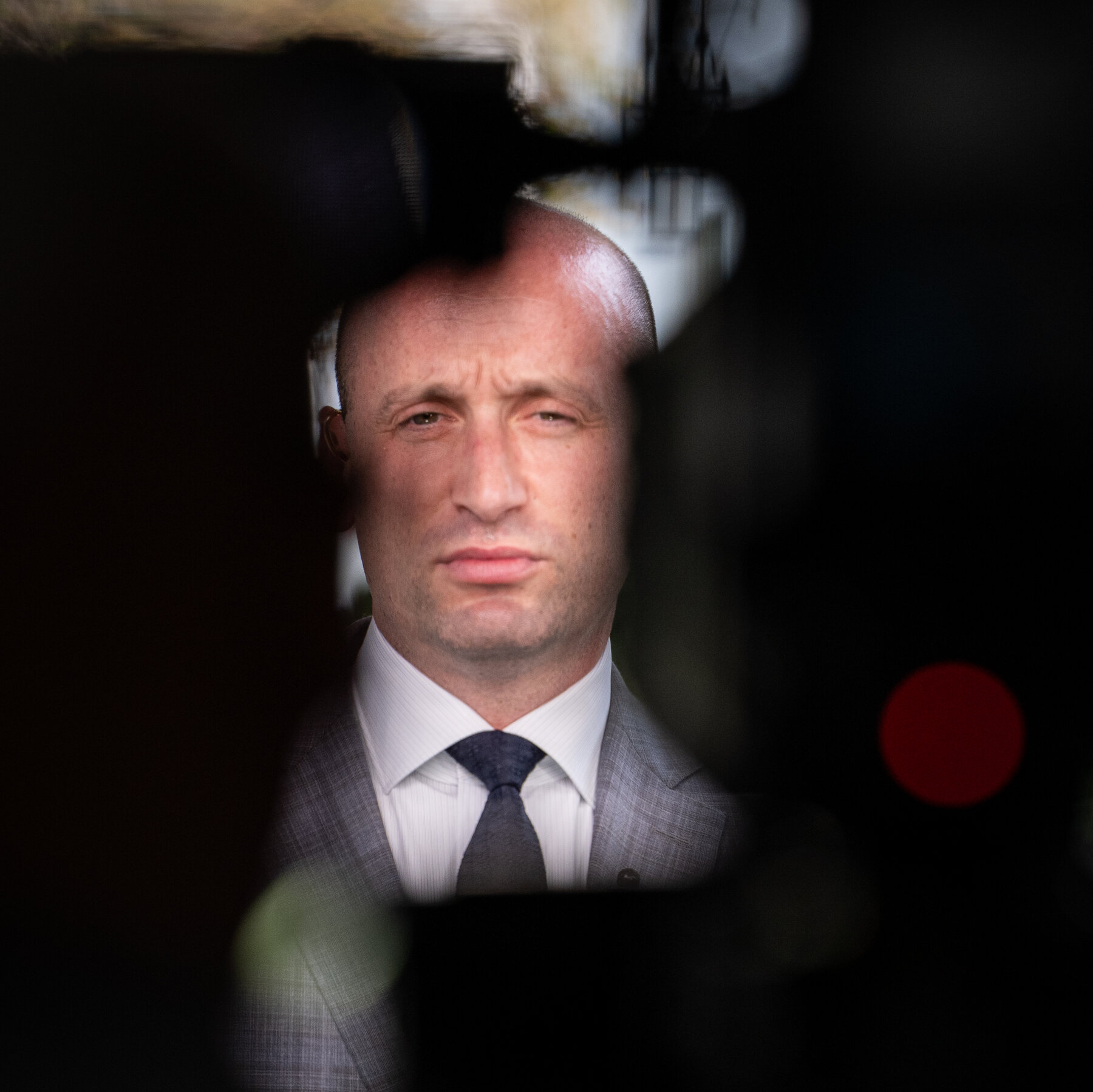 The Battle Over an Activist Who Protested Stephen Miller Near His Virginia Home