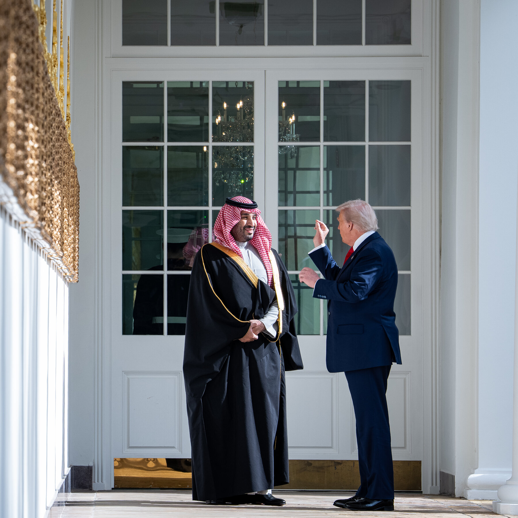 The Saudi crown prince receives an especially warm welcome at the White House.
