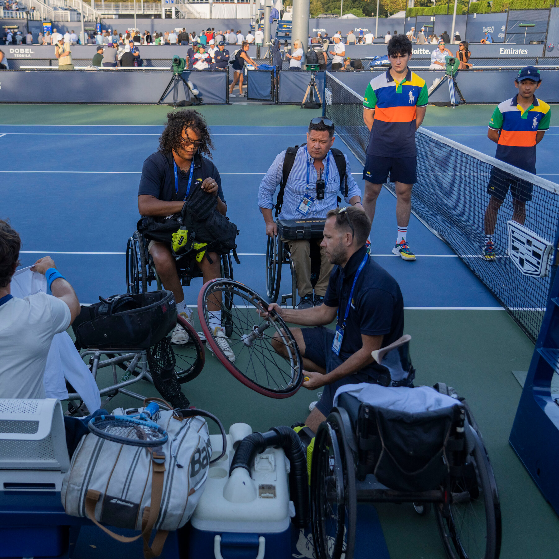 ‘They Keep Us Rolling’: Wheelchair Tennis at the U.S. Open Has a Pit Crew