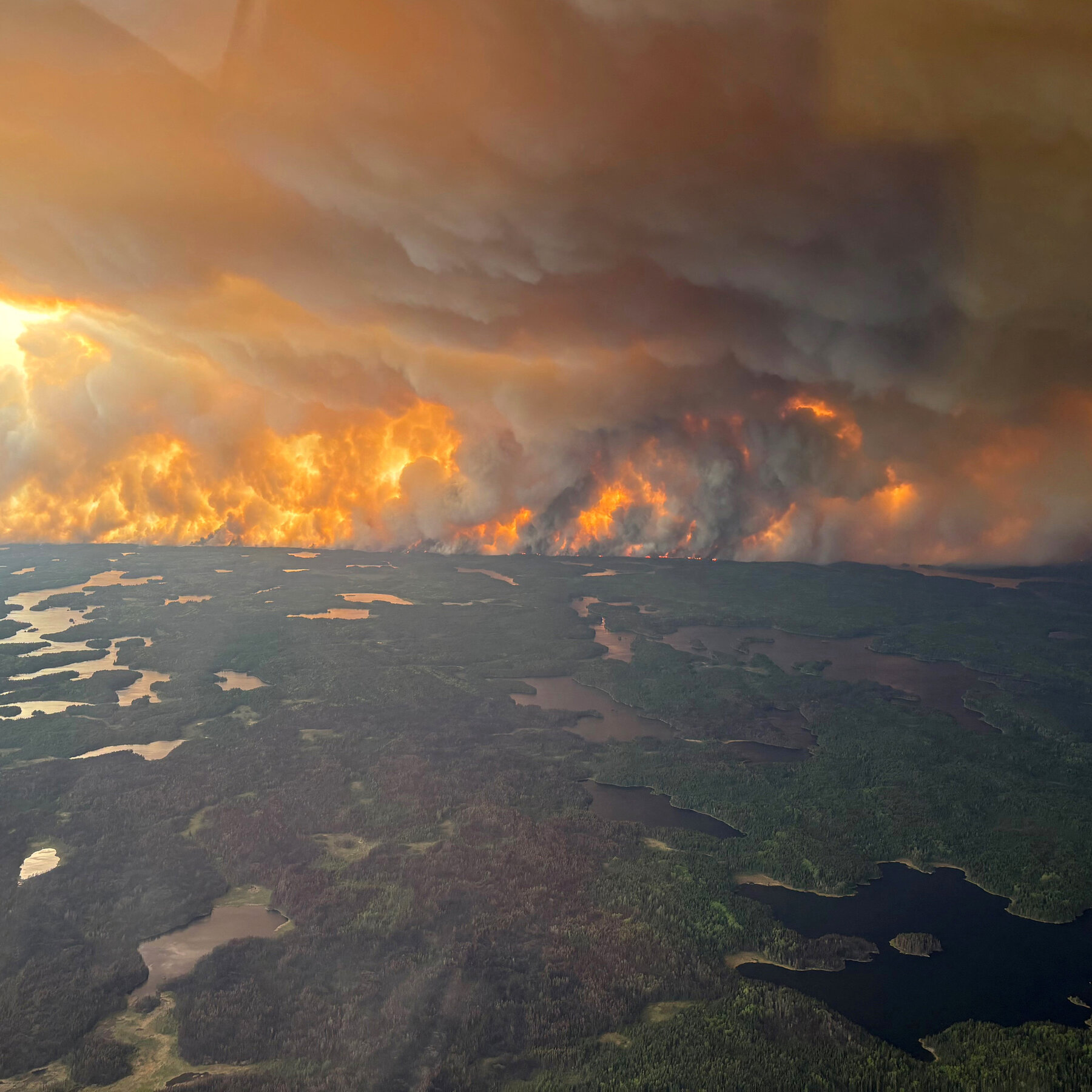 Thousands Evacuate in Canada as Multiple Wildfires Rage in Manitoba