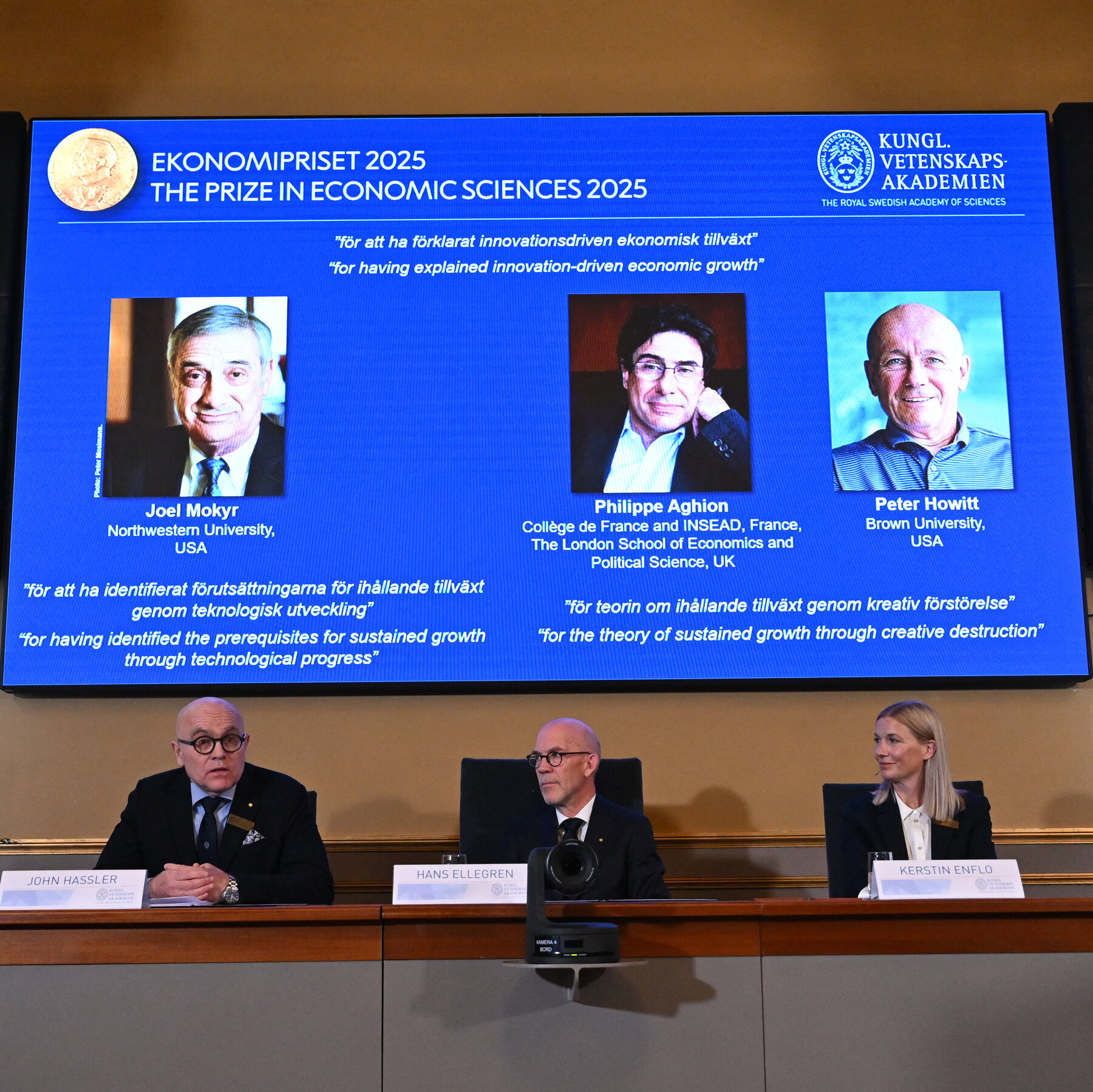 Three Share Nobel in Economics for Work on How Technology Drives Growth