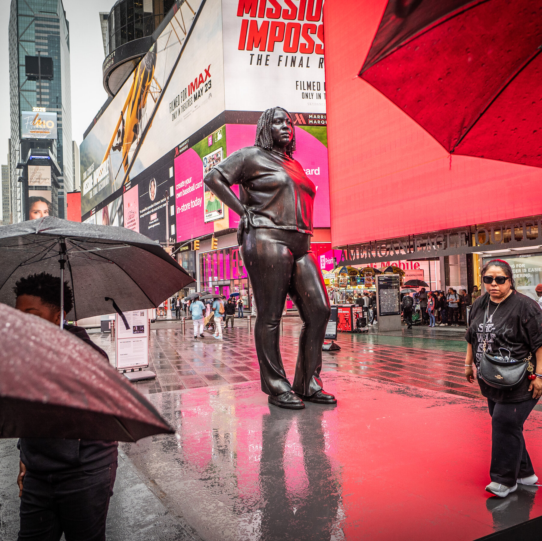 Times Square Sculpture Prompts Racist Backlash. To Some, That’s the Point.