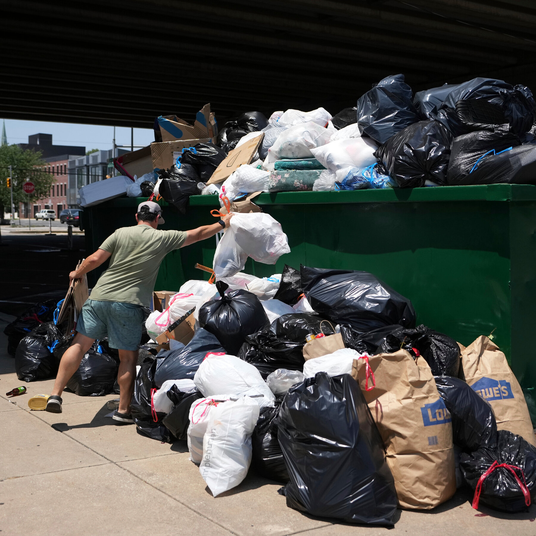 Trash Overflows in Philadelphia as City Workers’ Strike Enters Second Week