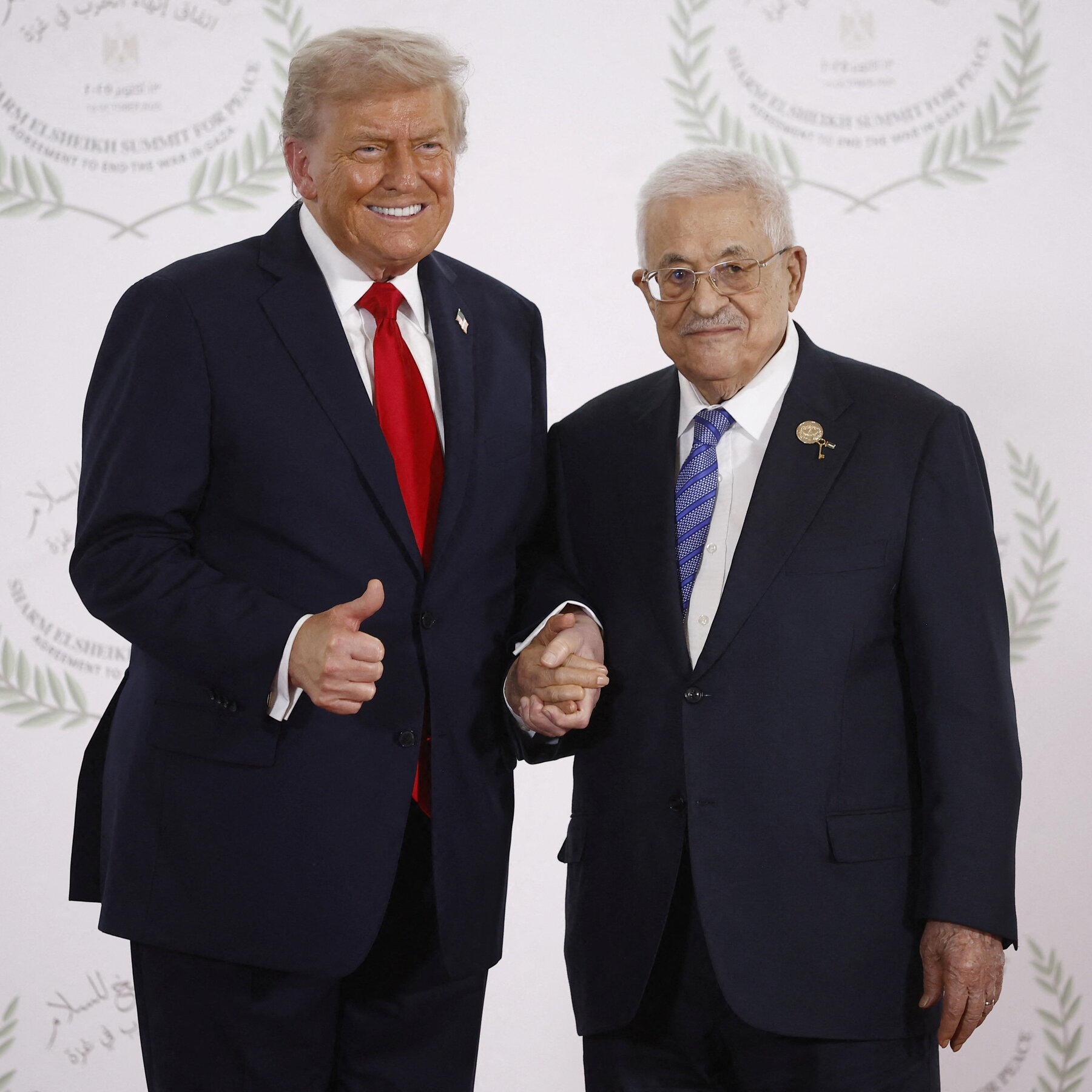 Trump and Abbas Share Moment of Rapprochement in Egypt