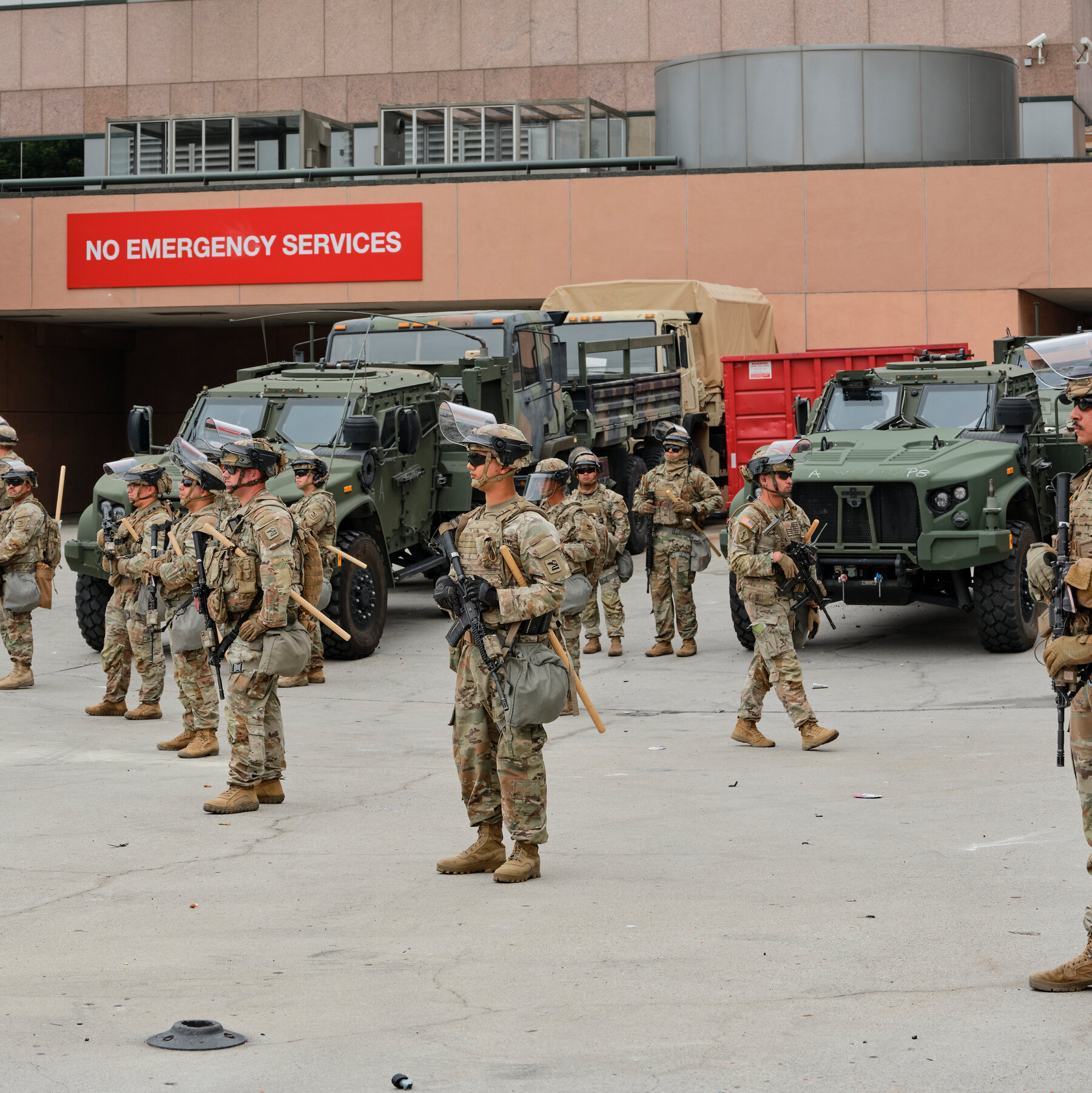 Trump and Patel defend the decision to send in National Guard troops.