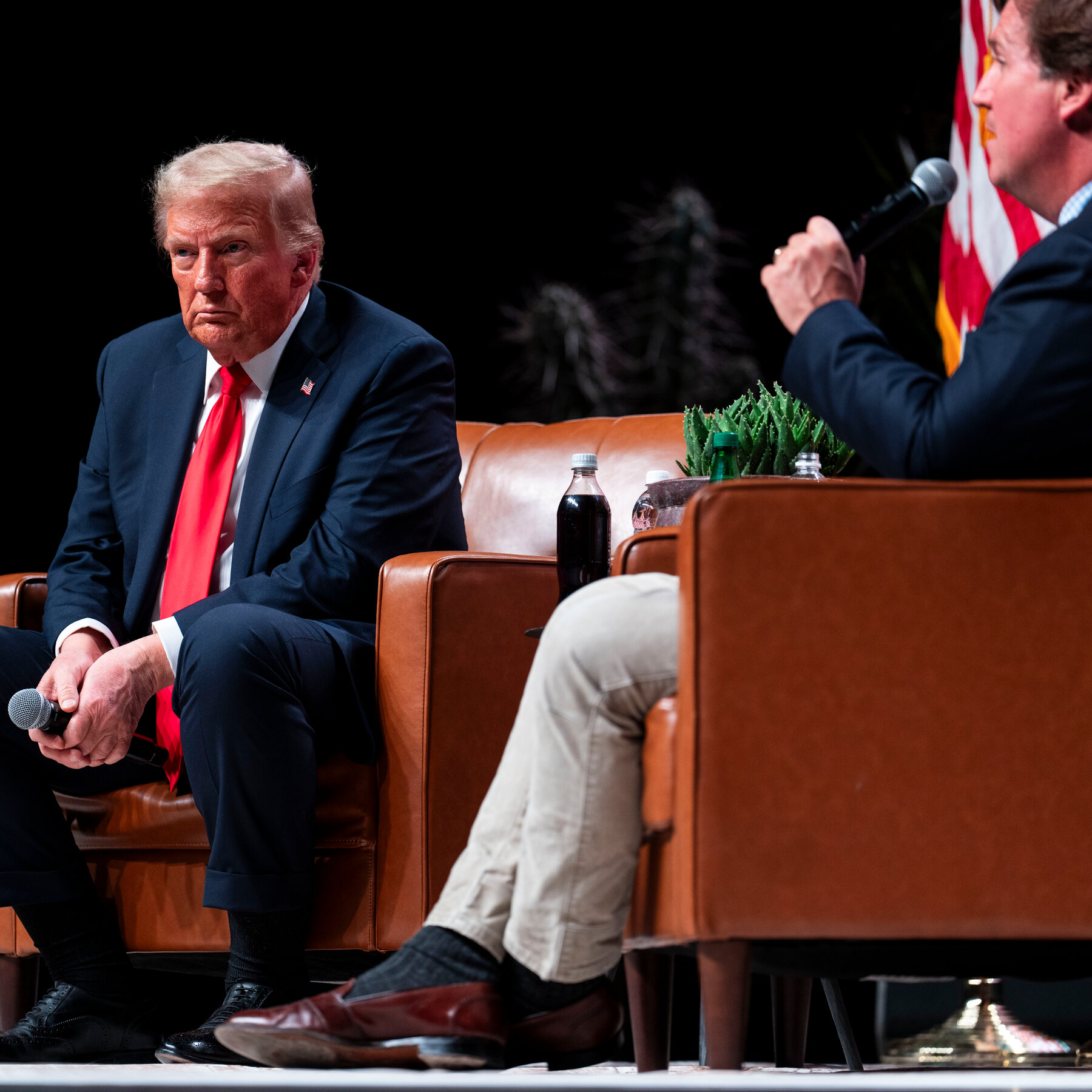 Trump Defends Tucker Carlson After Nick Fuentes Interview