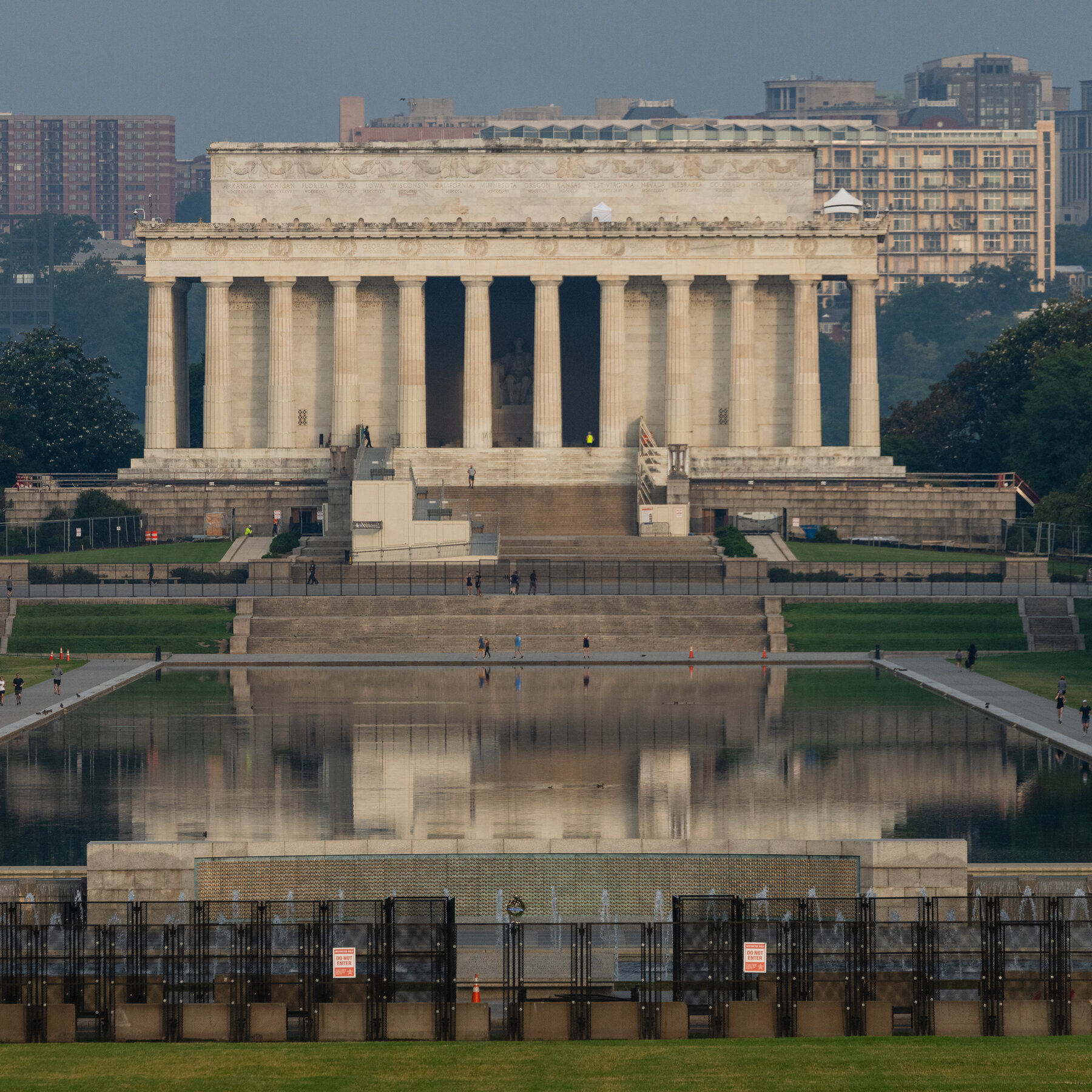 Trump dismisses the prospect of canceling the parade because of weather.