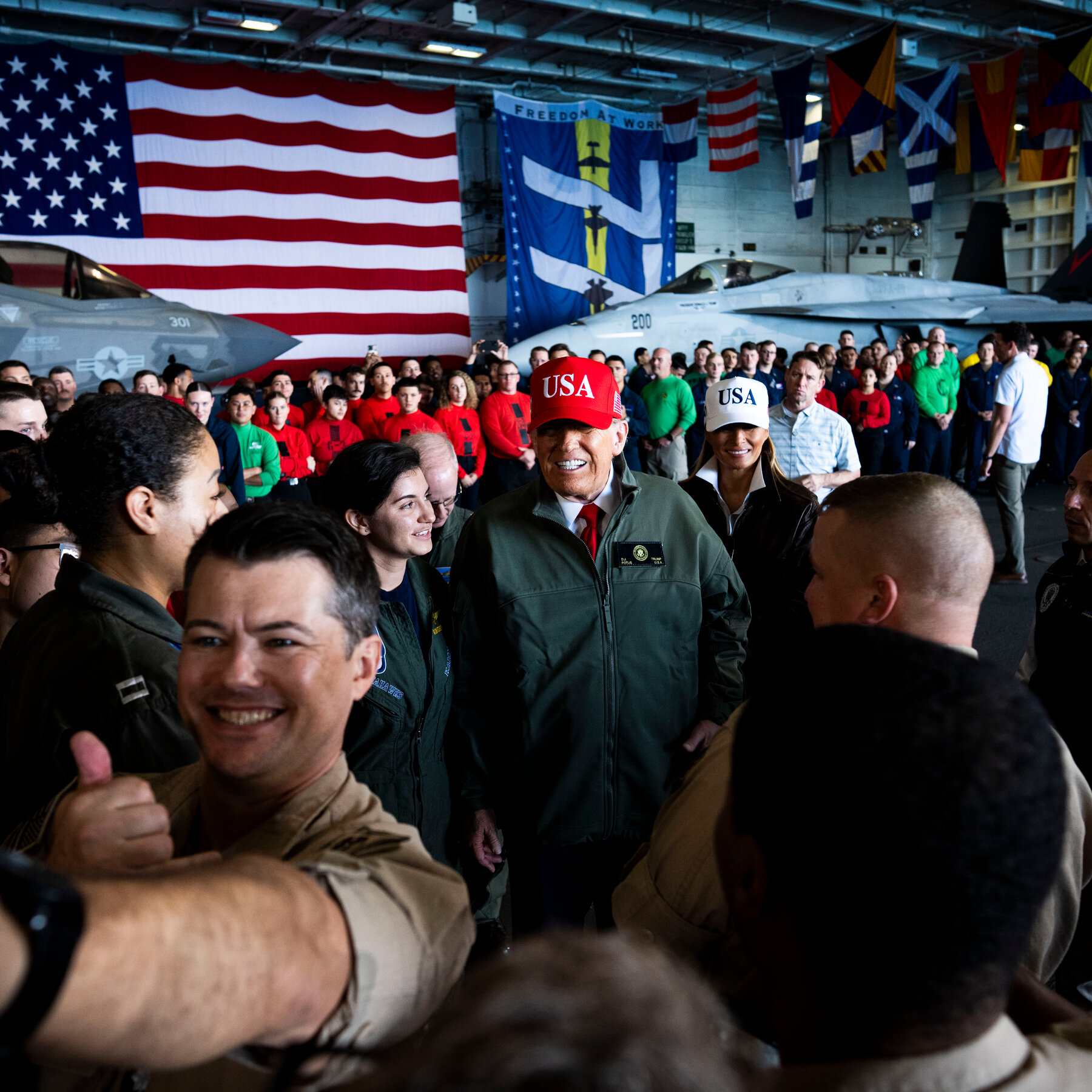 Trump Gave Partisan Speech to Navy Troops, as He Deployed Troops to U.S. Cities