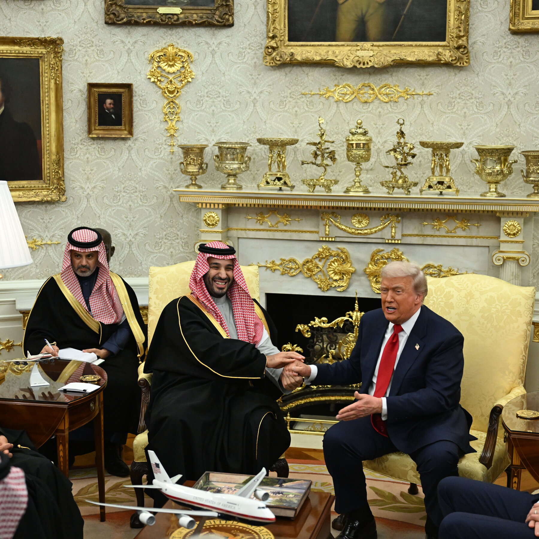 Trump Lauds M.B.S. During White House Visit and Dismisses Khashoggi’s Killing