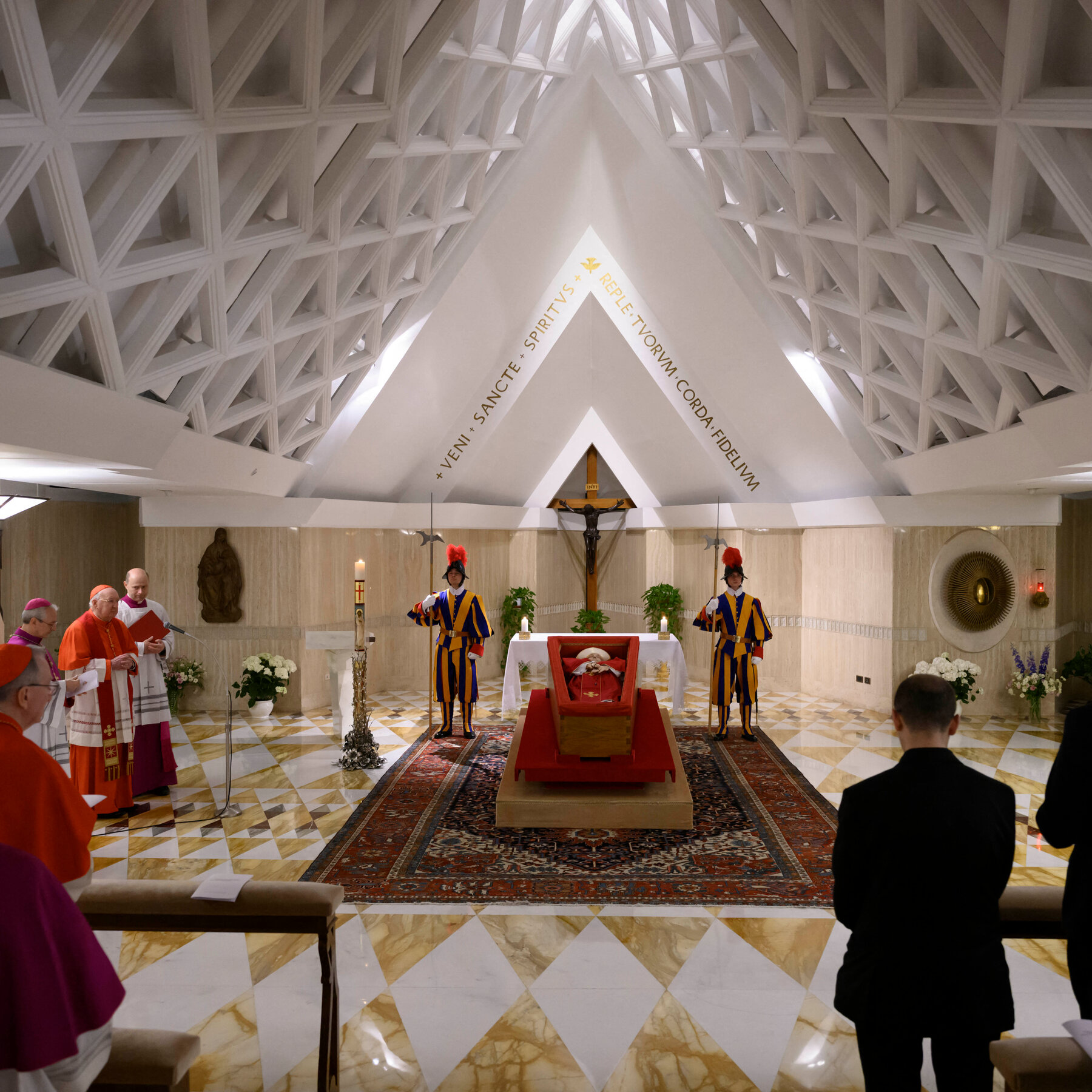 Vatican Releases Photos of Pope Francis in His Casket