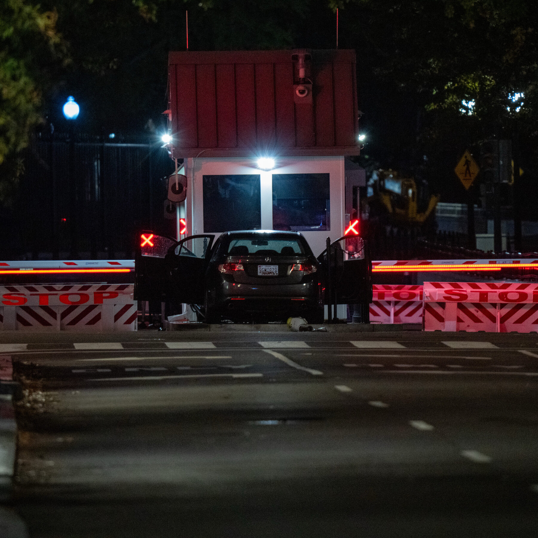 Vehicle Crashes Into Security Gate Outside the White House