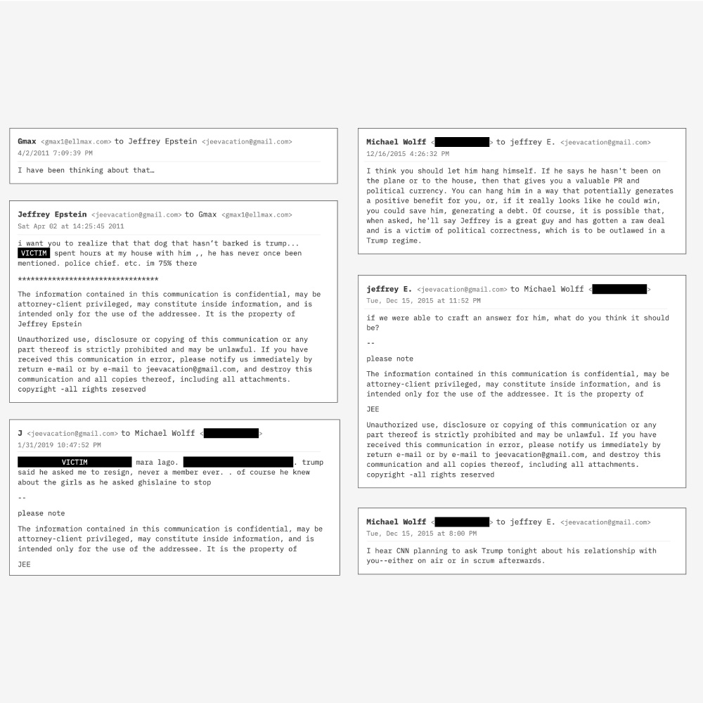 What Epstein’s Emails Allege About Trump’s Knowledge of His Conduct