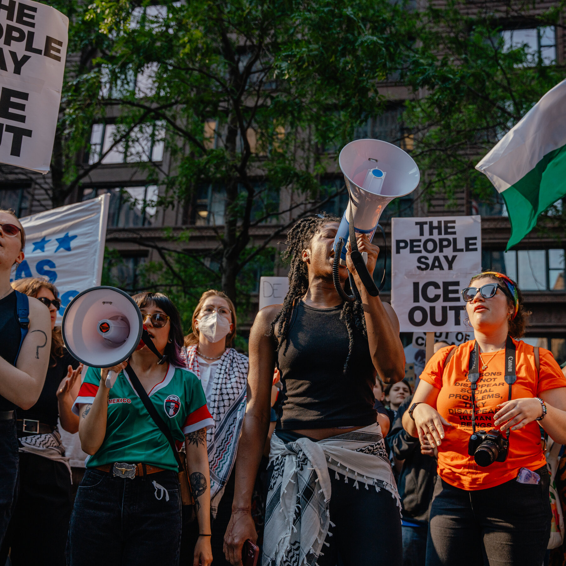 Why the Pro-Palestinian Movement Is Featured at Some Immigration Protests