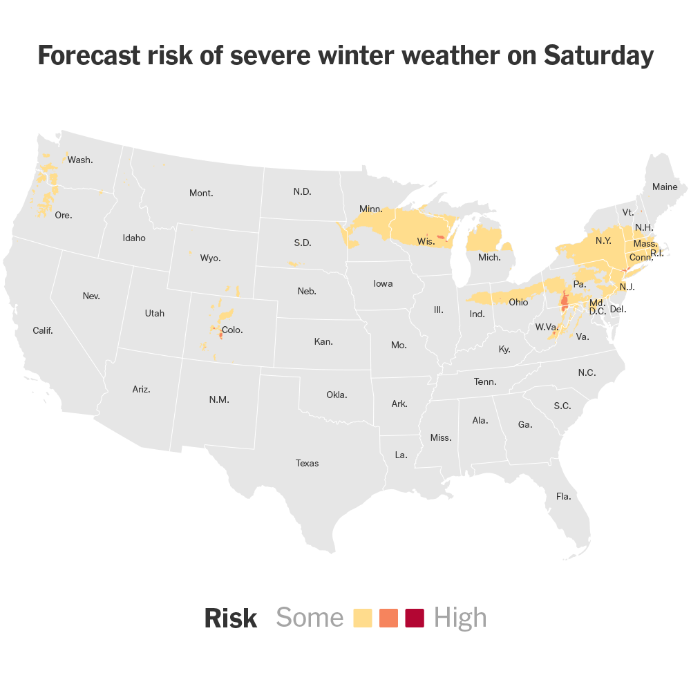 Wintry Mess Predicted Across Parts of the Northeast
