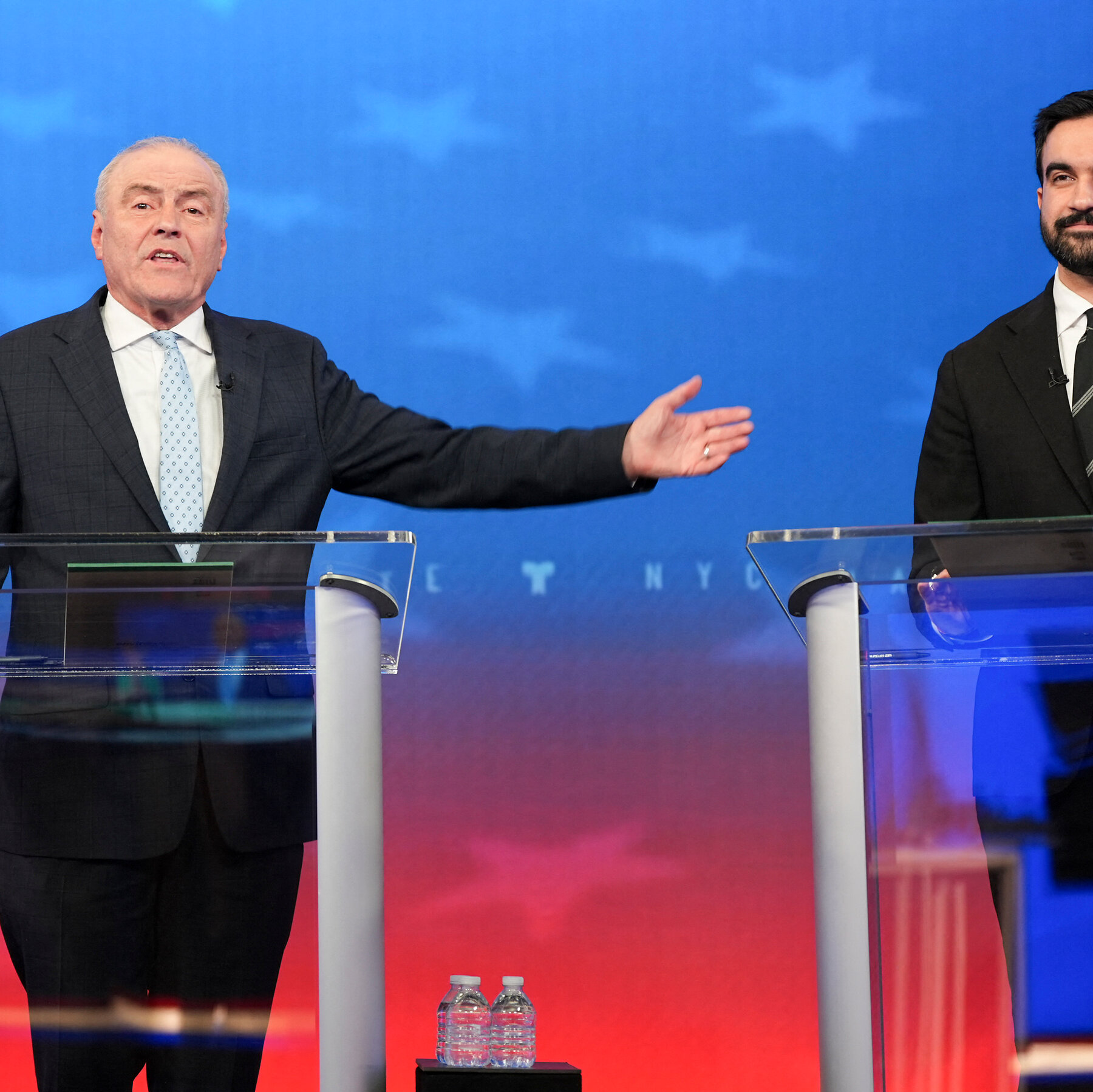 “Your favorite mayor, Bill de Blasio.”